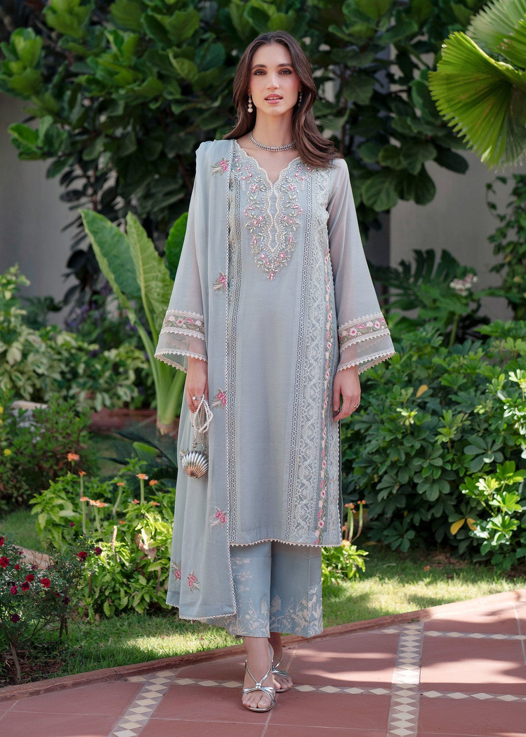 Nova Raw Silk Pakistani Casuals Dresses