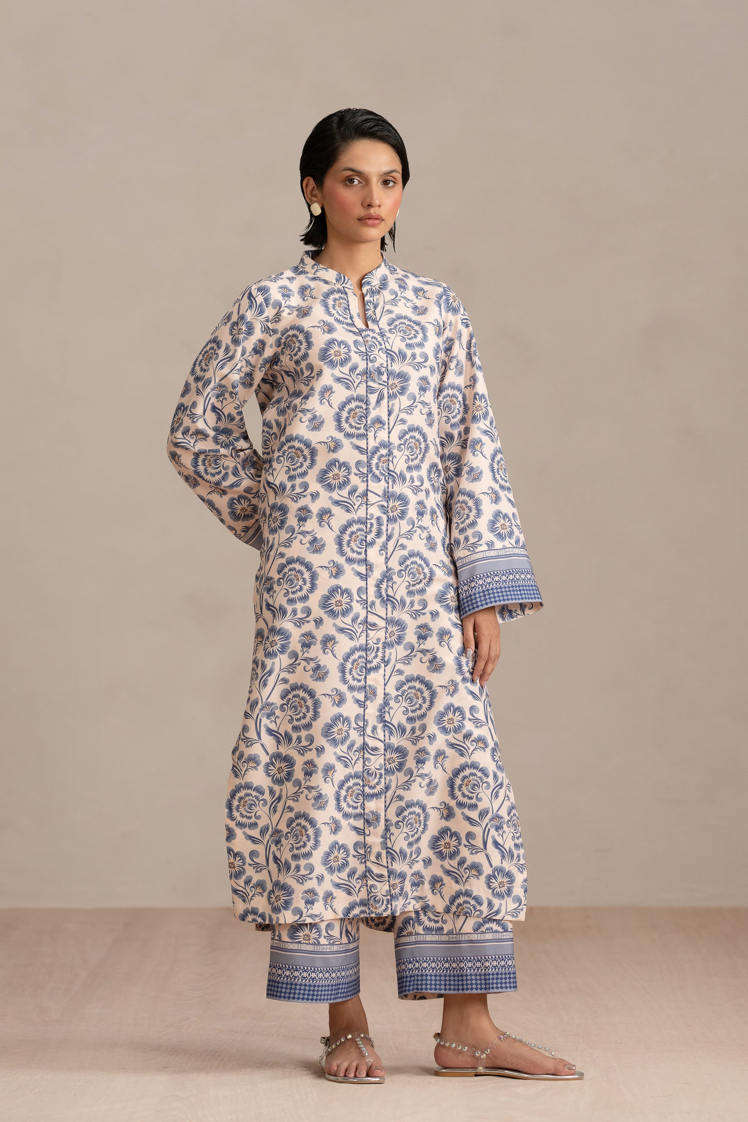 Porcelain Premium Fabric Pakistani Casuals Dresses