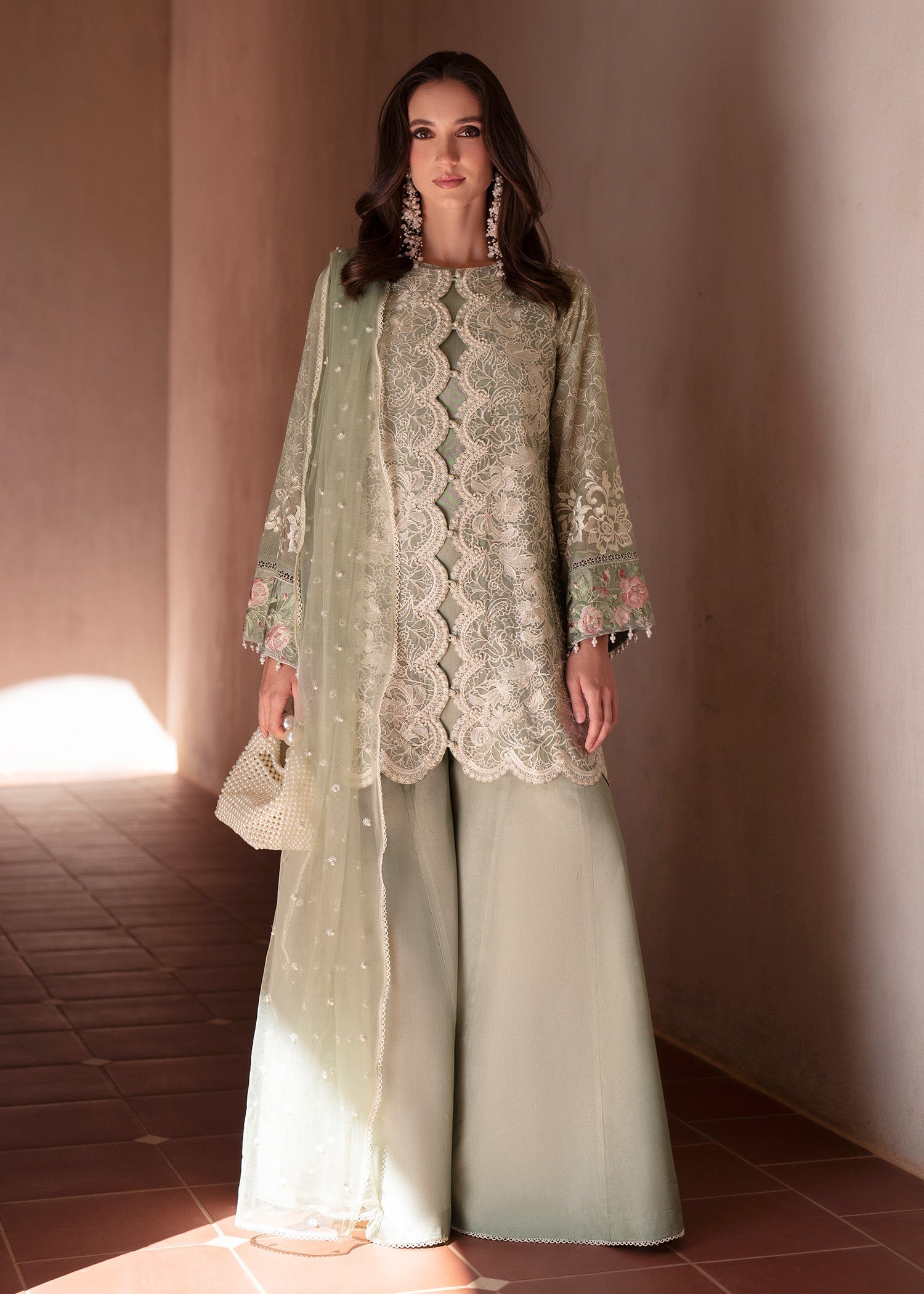 Eva Tussel Silk Pakistani Casuals Dresses