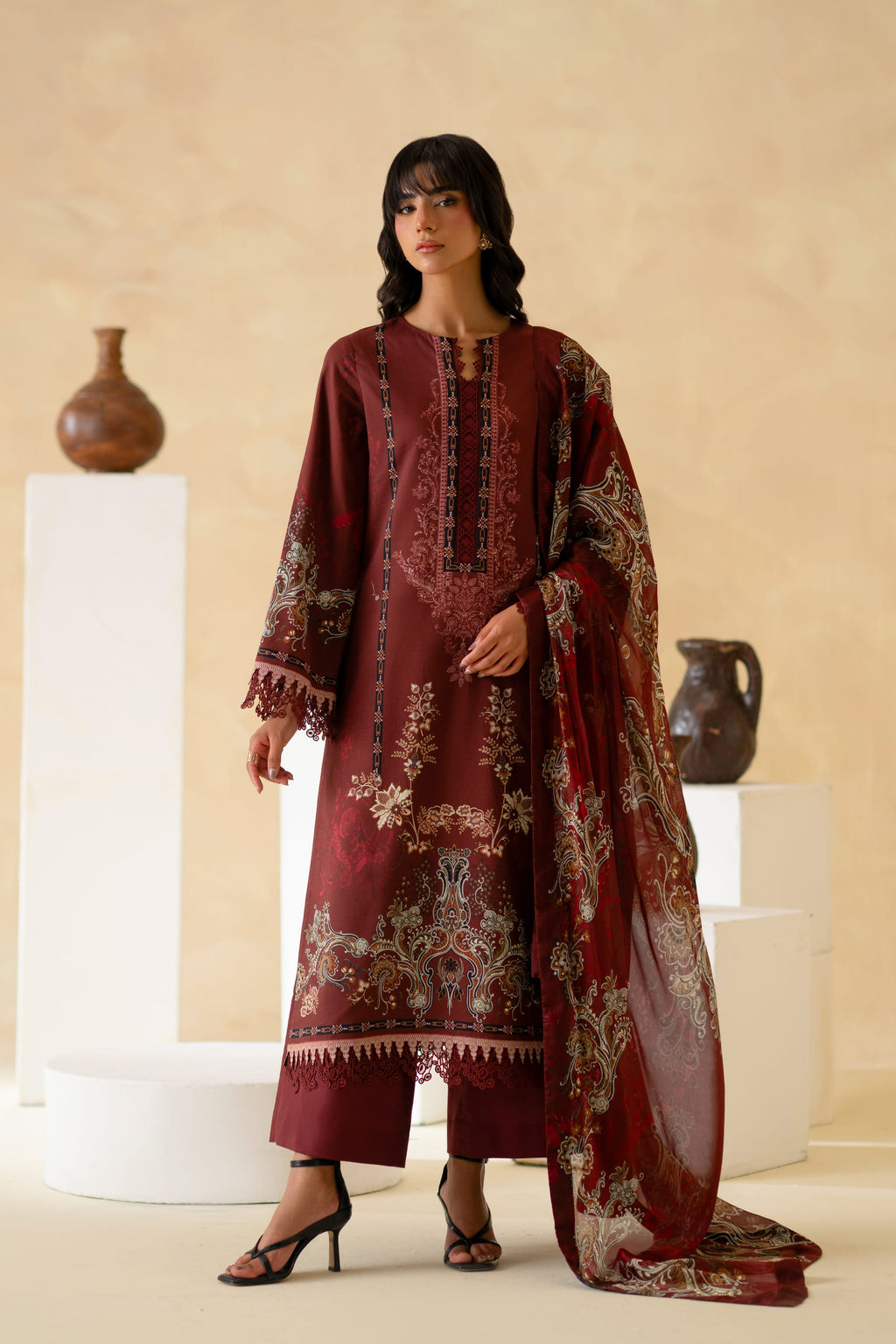 Merlot Luxury Pakistani Fashion