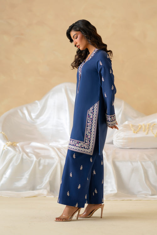 Celadon Cotton Pakistani Summer Dresses - Akbar Aslam - 2