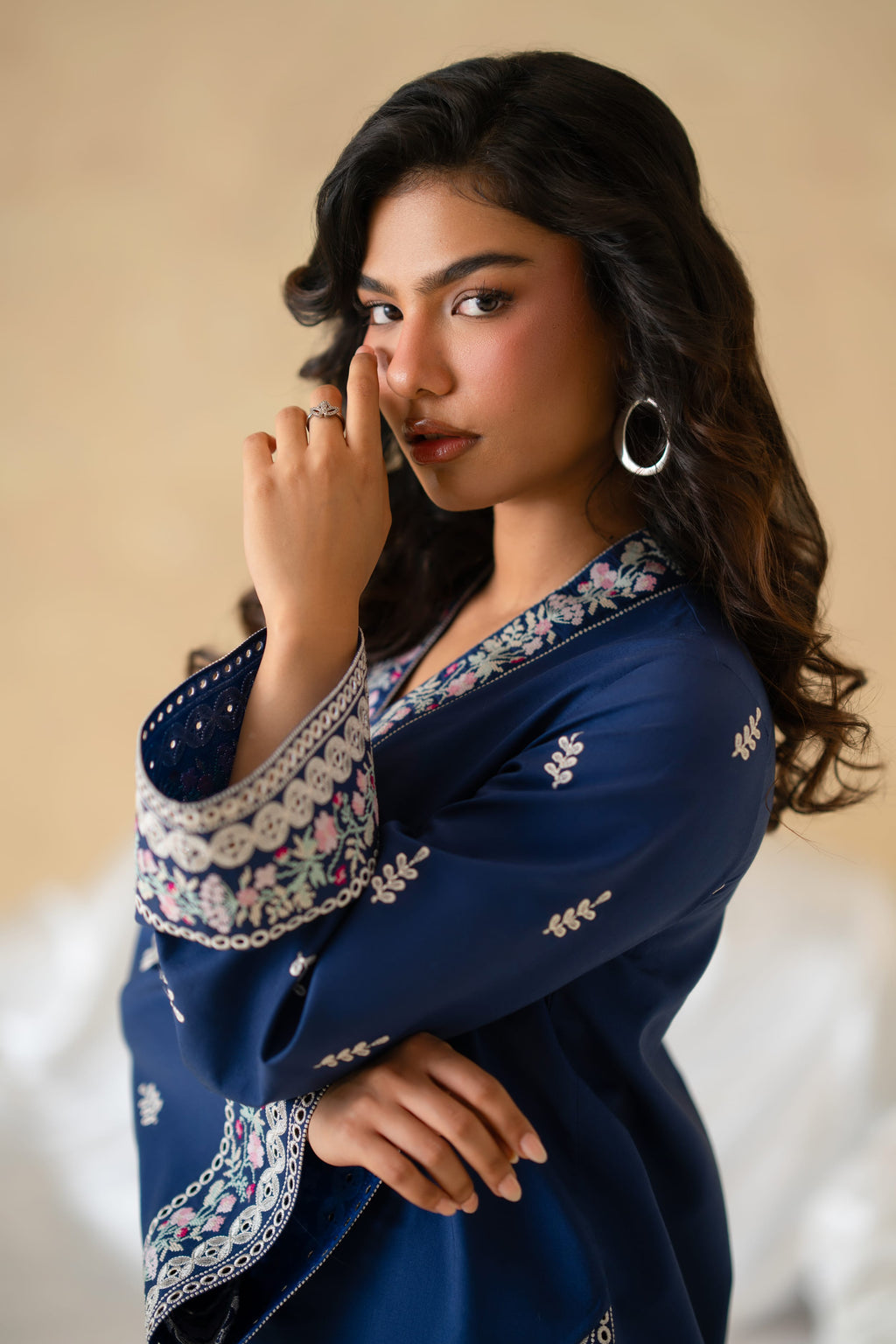 Celadon Cotton Pakistani Summer Dresses - Akbar Aslam - 5