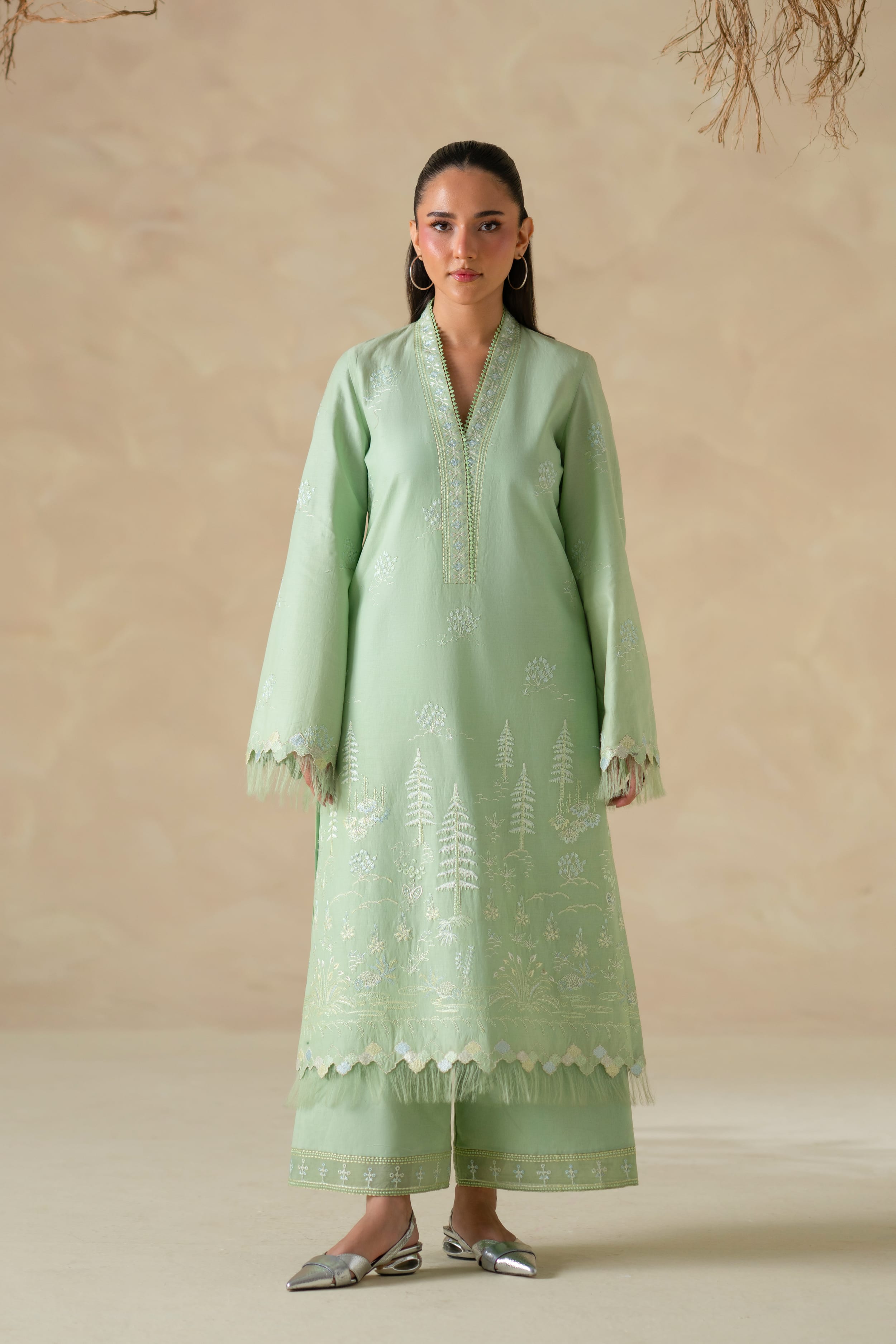 Naira Cotton Pakistani Summer Dresses - Akbar Aslam - 1