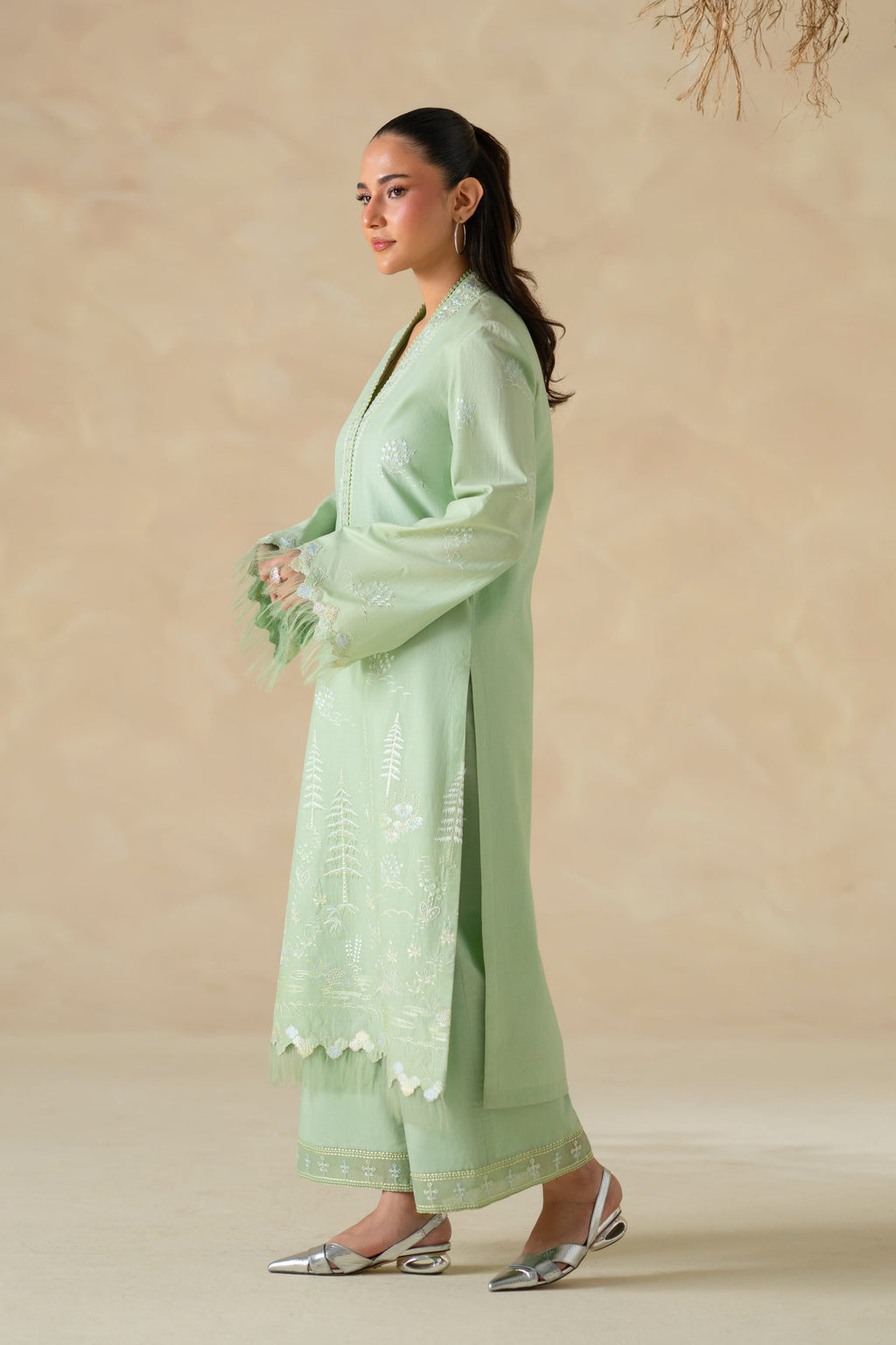 Naira Cotton Pakistani Summer Dresses - Akbar Aslam - 2