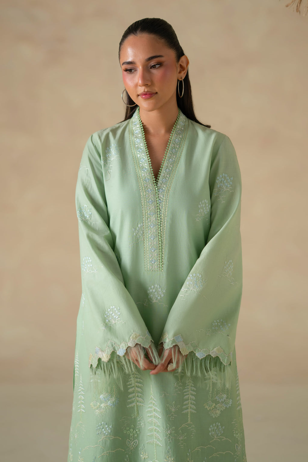 Naira Cotton Pakistani Summer Dresses - Akbar Aslam - 4