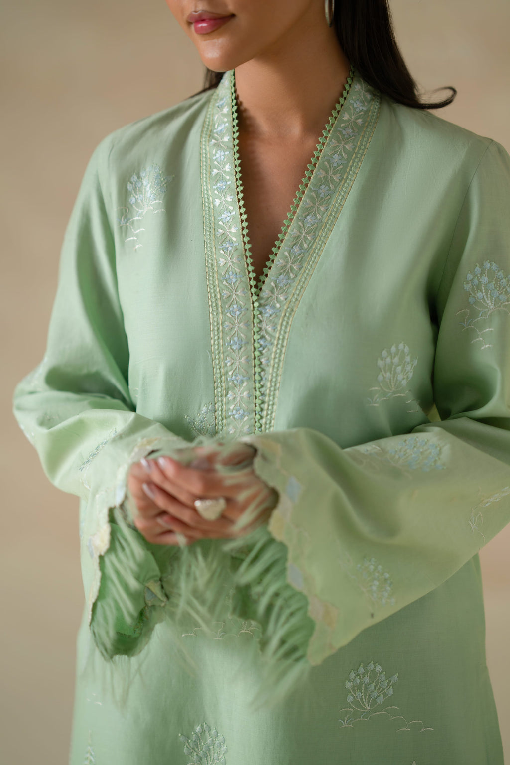 Naira Cotton Pakistani Summer Dresses - Akbar Aslam - 6
