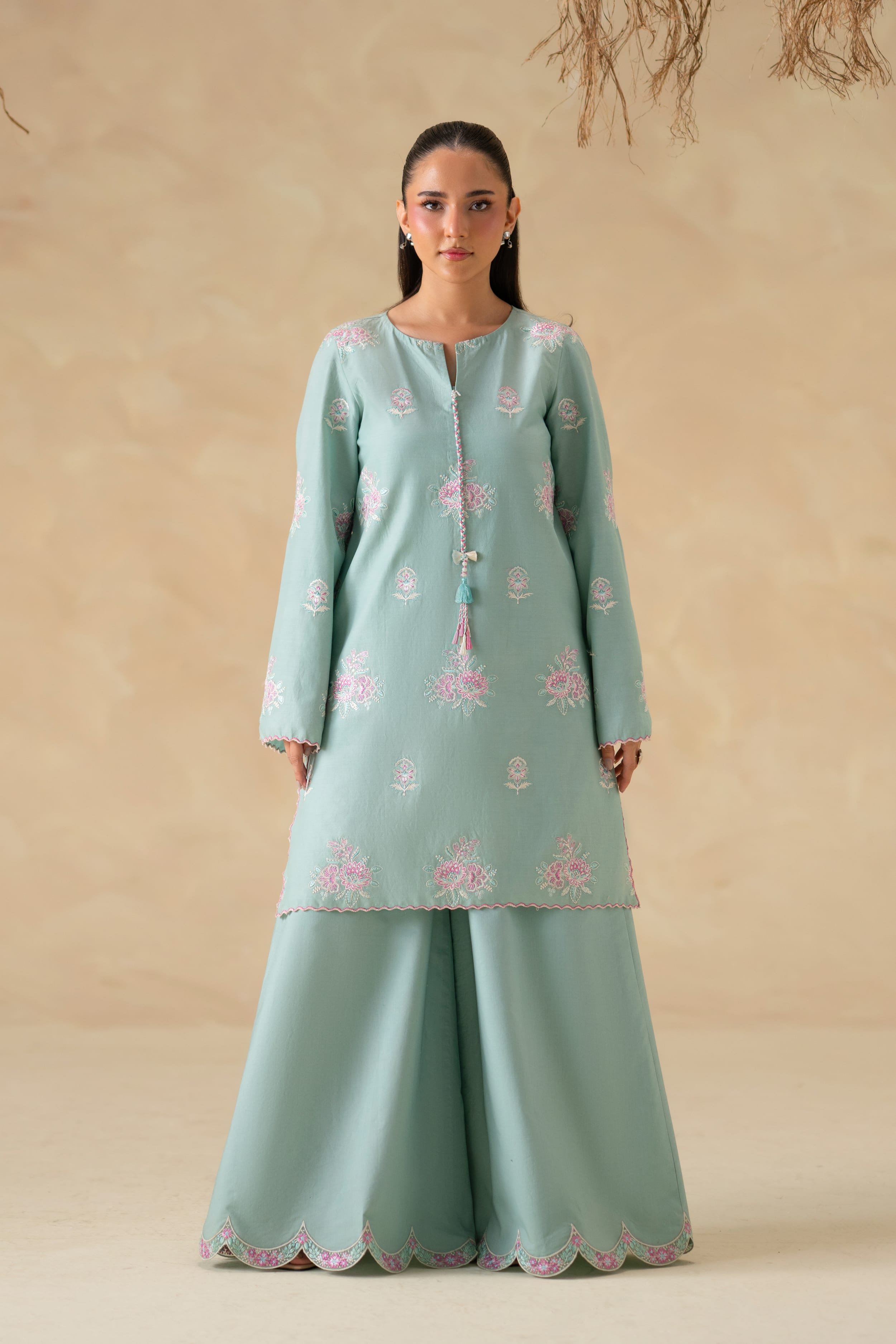 Nila Cotton Pakistani Summer Dresses - Akbar Aslam - 1