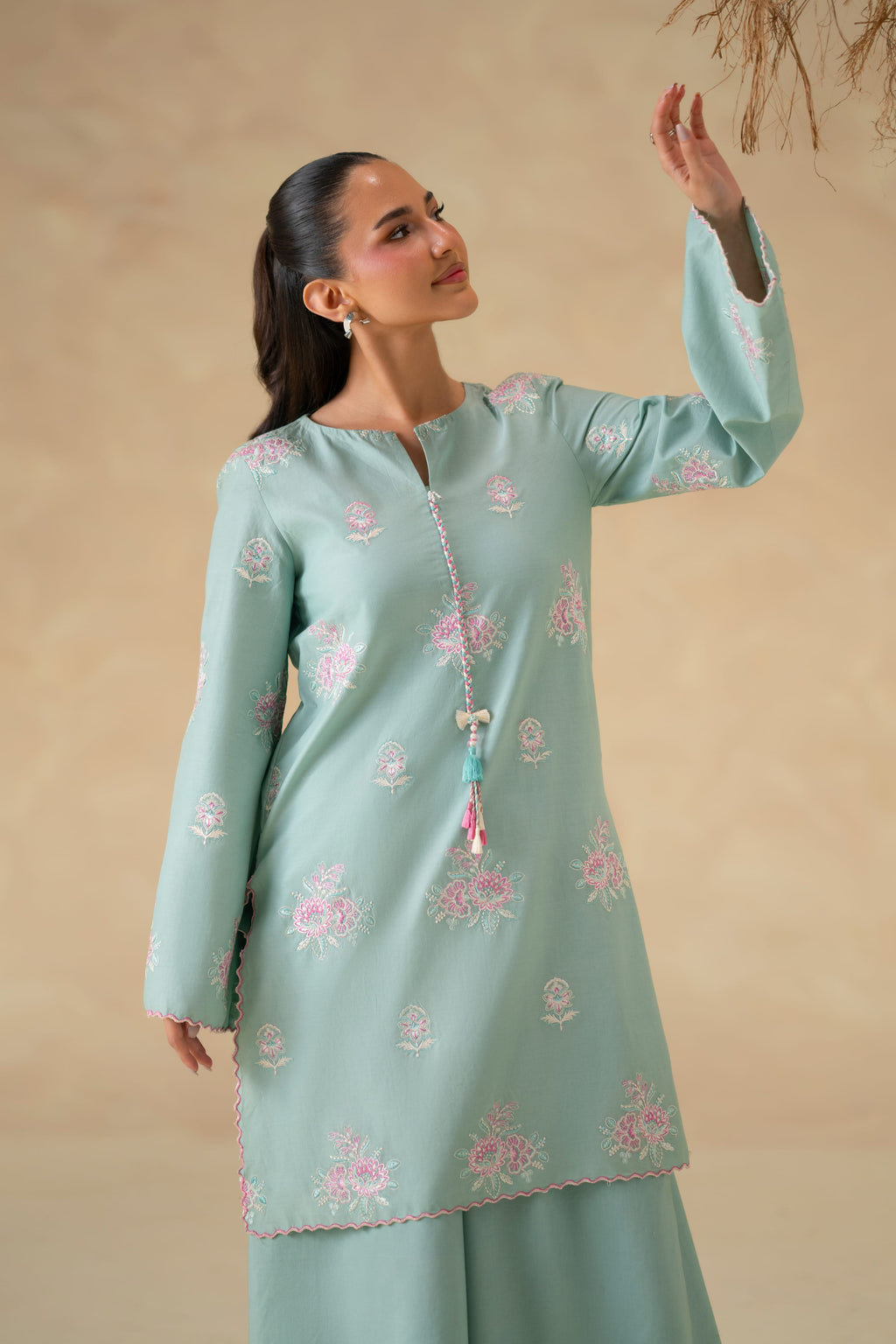 Nila Cotton Pakistani Summer Dresses - Akbar Aslam - 6