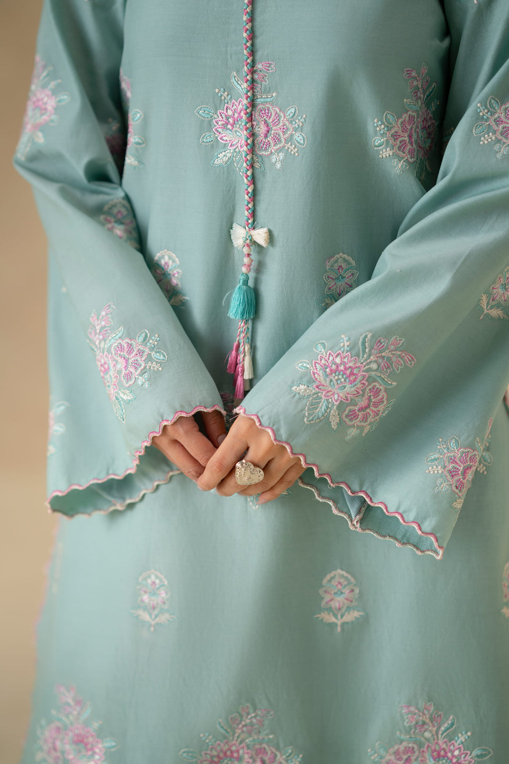 Nila Cotton Pakistani Summer Dresses - Akbar Aslam - 8