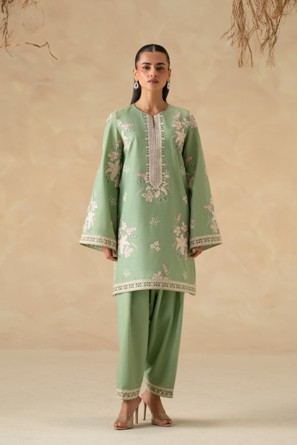 Aster Cotton Pakistani Summer Dresses - Akbar Aslam - 1