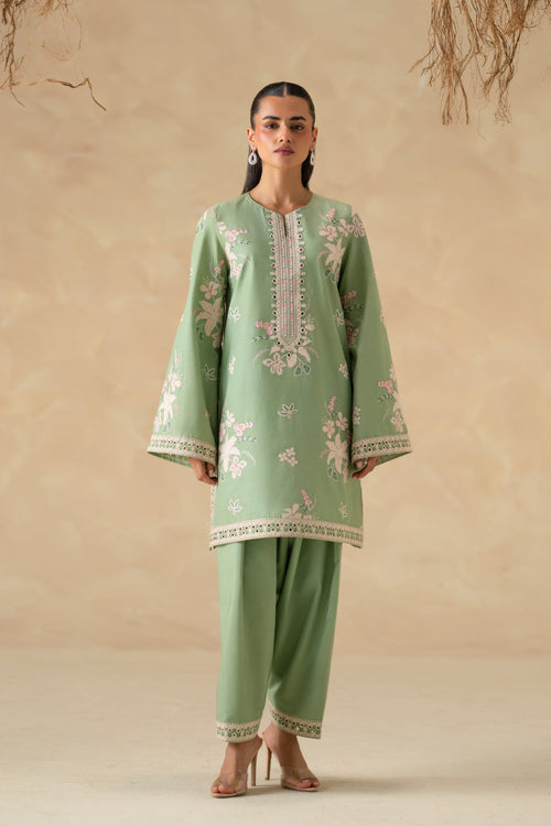 Aster Cotton Pakistani Summer Dresses - Akbar Aslam - 1