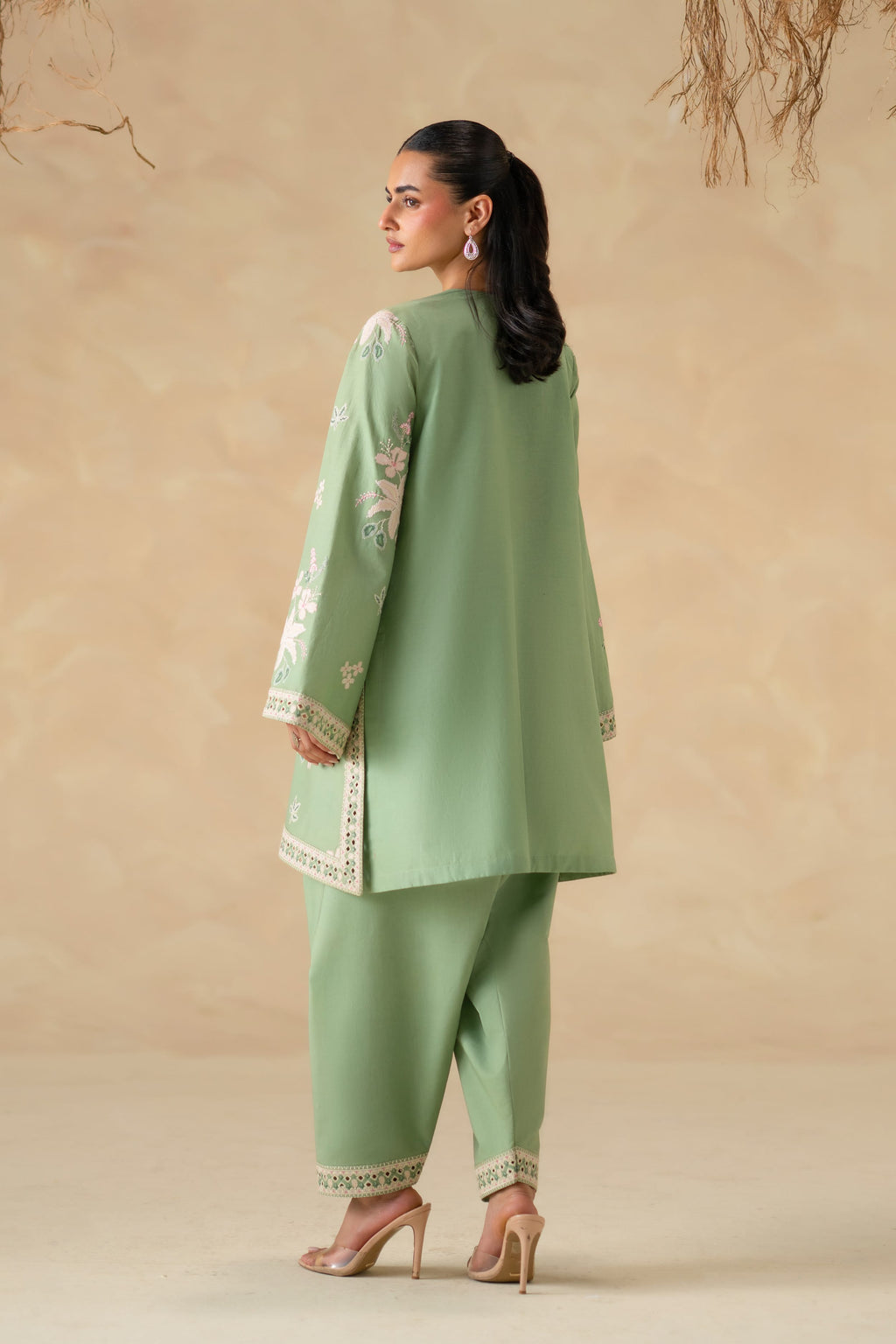 Aster Cotton Pakistani Summer Dresses - Akbar Aslam - 4