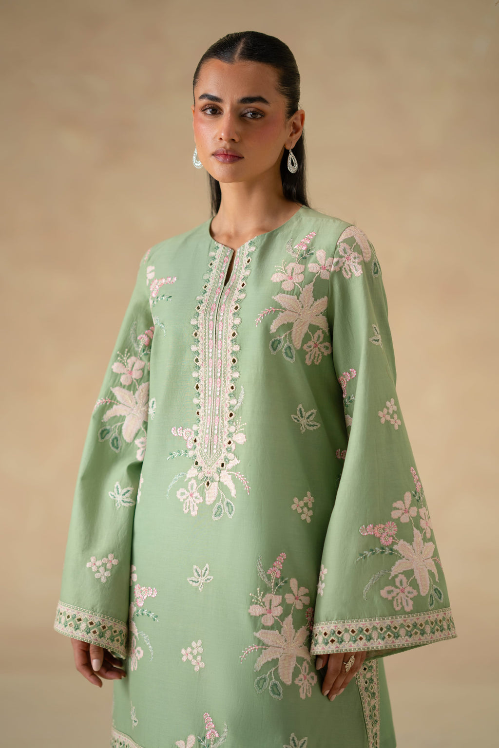 Aster Cotton Pakistani Summer Dresses - Akbar Aslam - 6