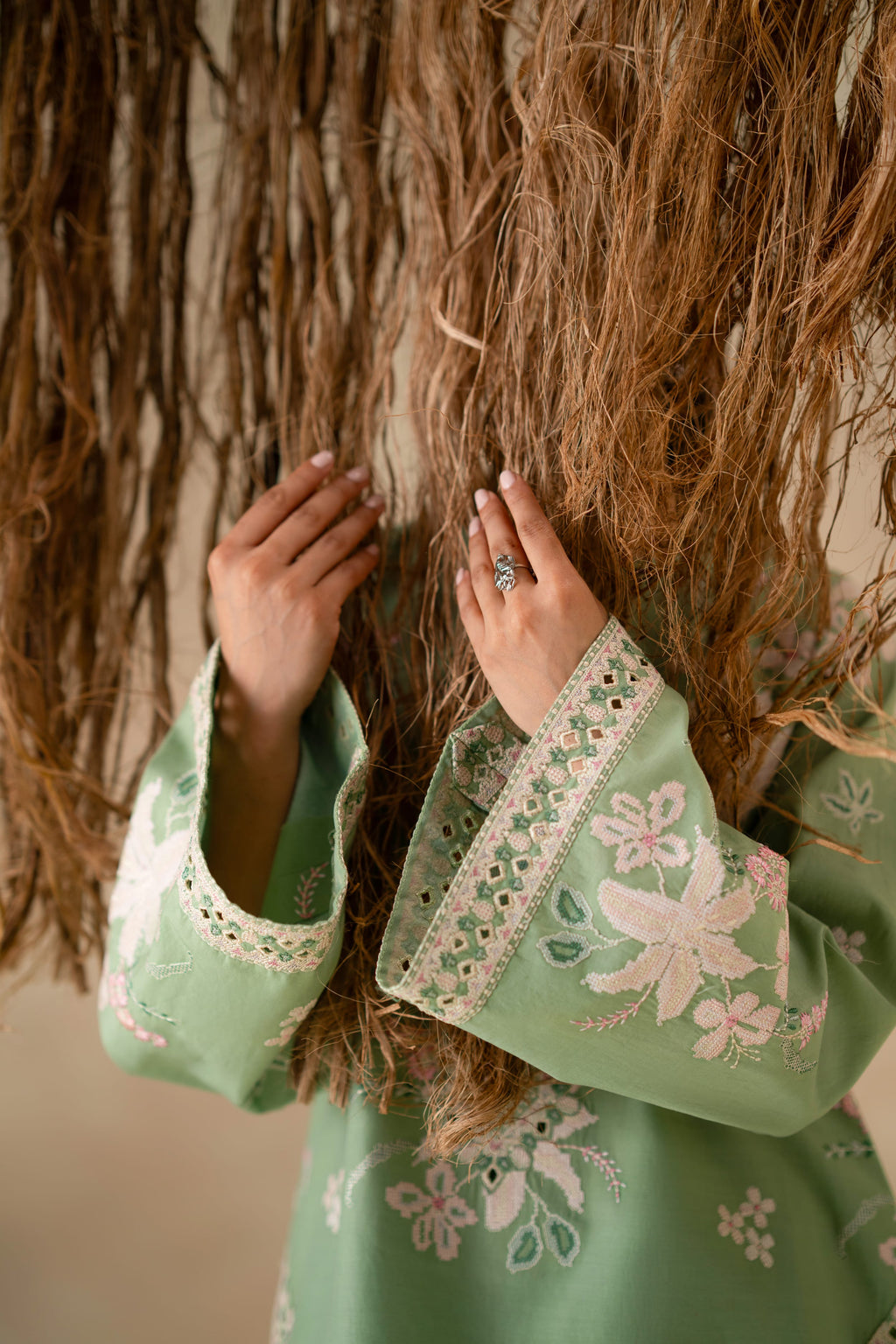 Aster Cotton Pakistani Summer Dresses - Akbar Aslam - 8