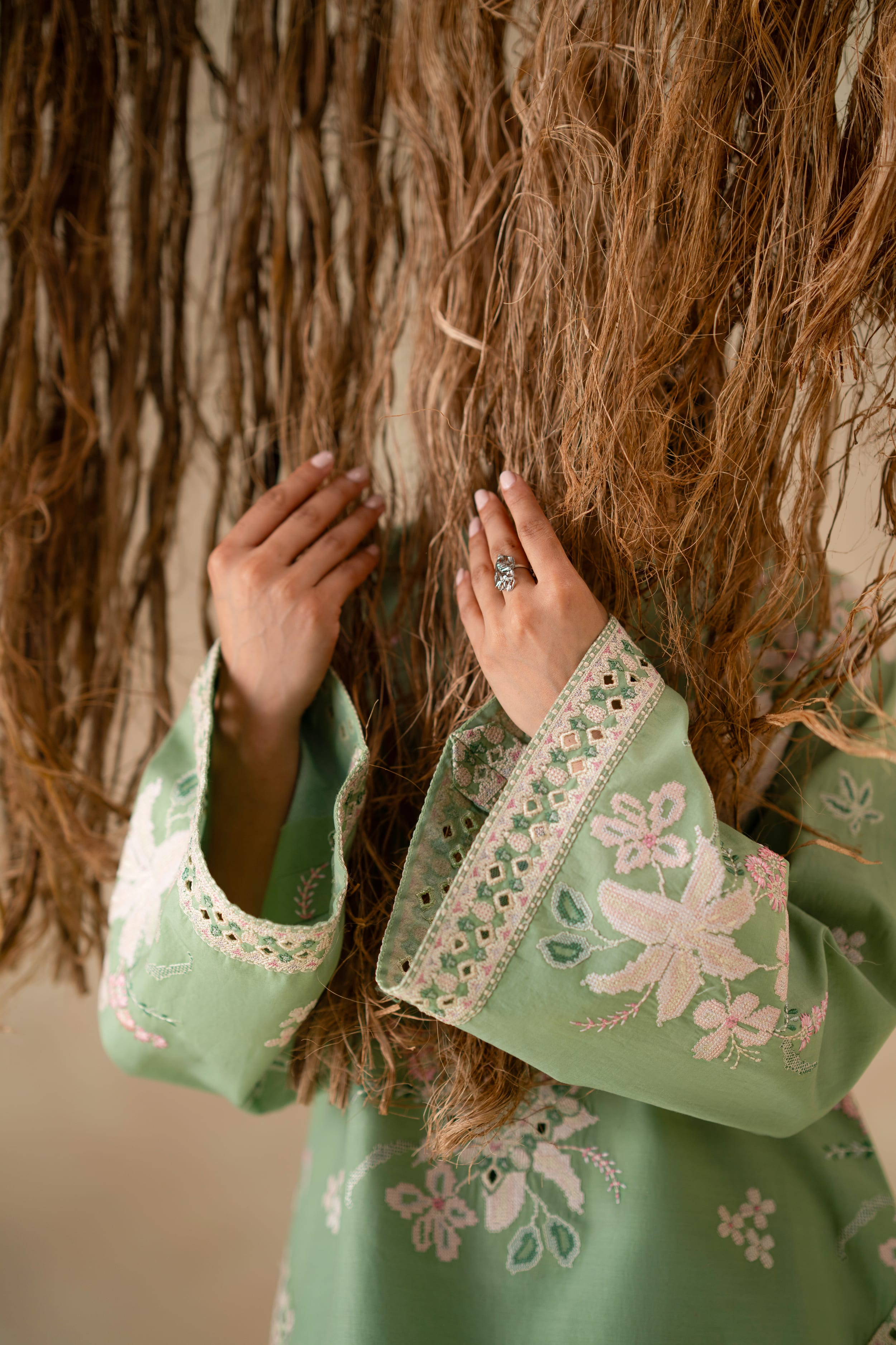 Aster Cotton Pakistani Summer Dresses - Akbar Aslam - 8