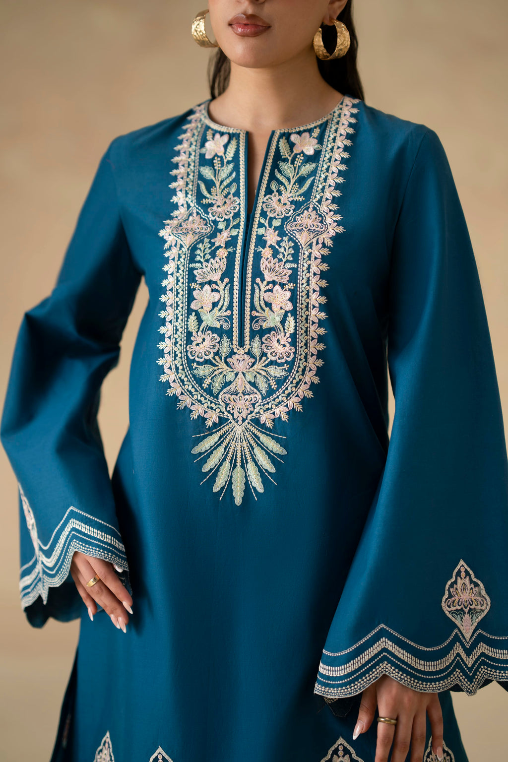 Lune Cotton Pakistani Summer Dresses - Akbar Aslam - 5