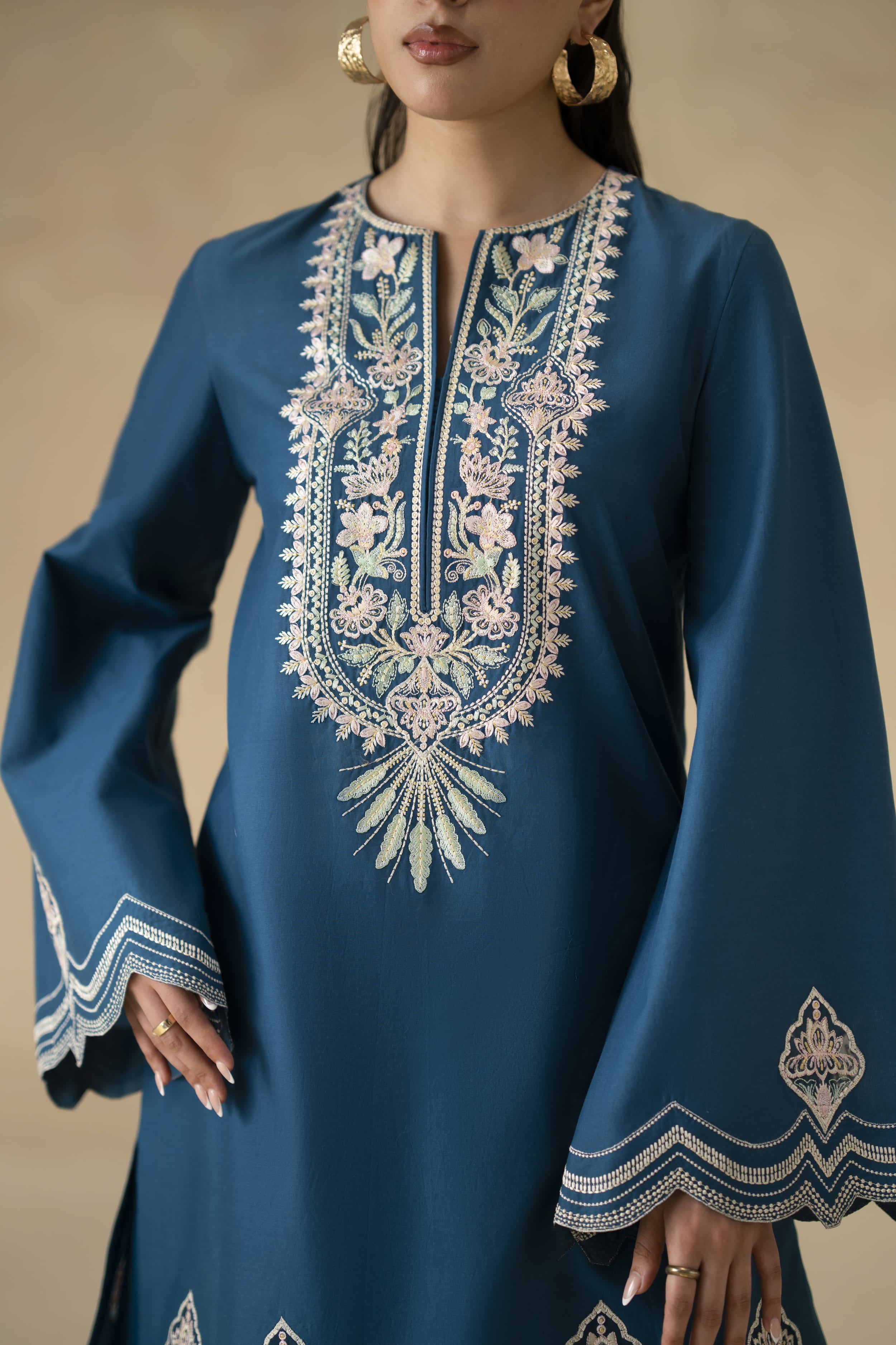 Lune Cotton Pakistani Summer Dresses - Akbar Aslam - 5