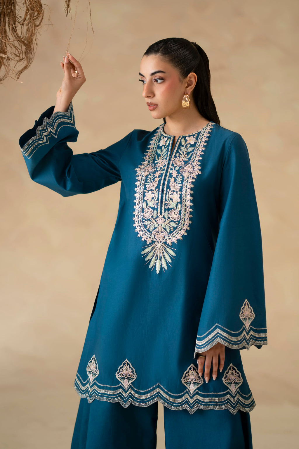 Lune Cotton Pakistani Summer Dresses - Akbar Aslam - 6
