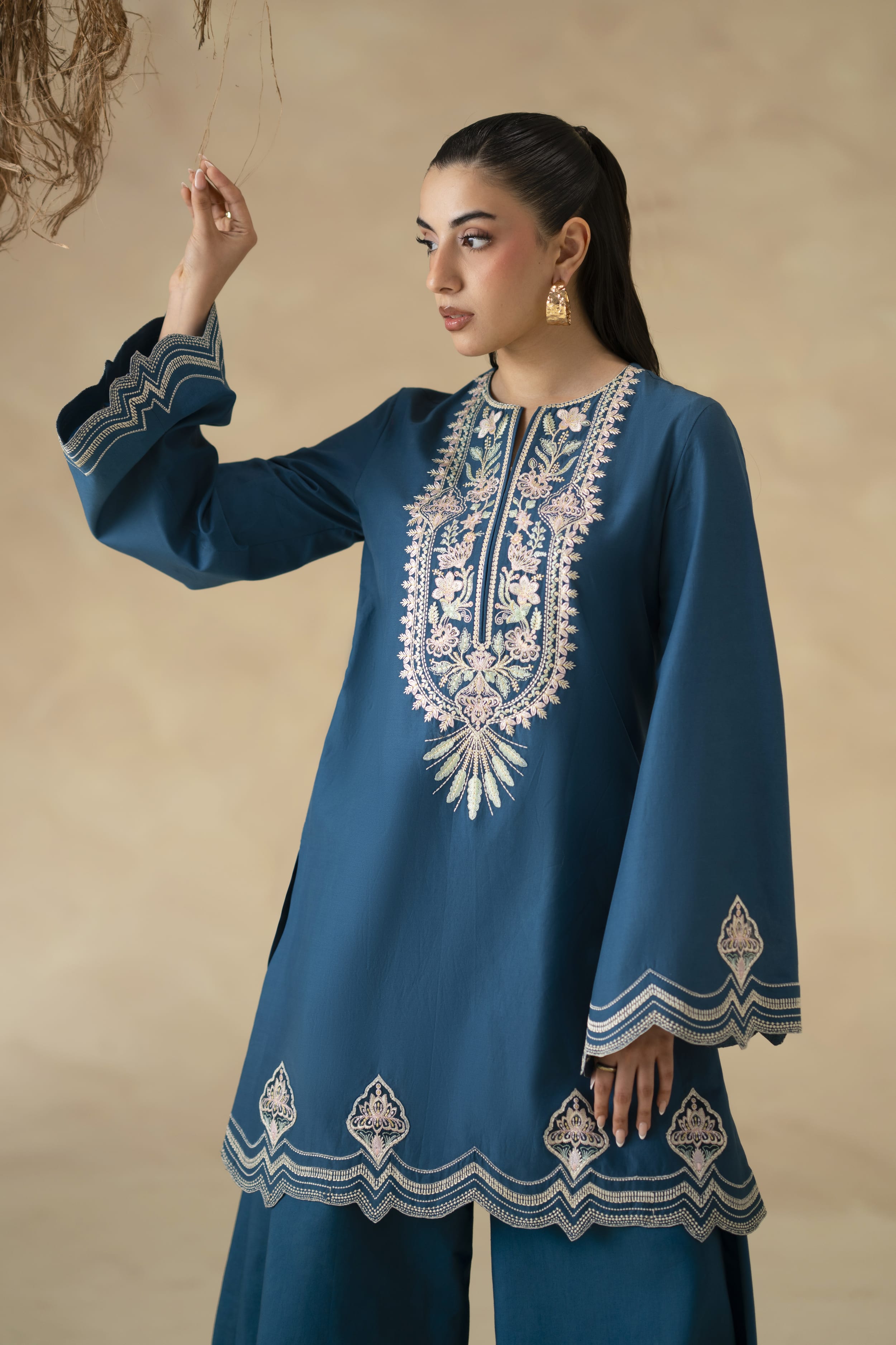 Lune Cotton Pakistani Summer Dresses - Akbar Aslam - 6