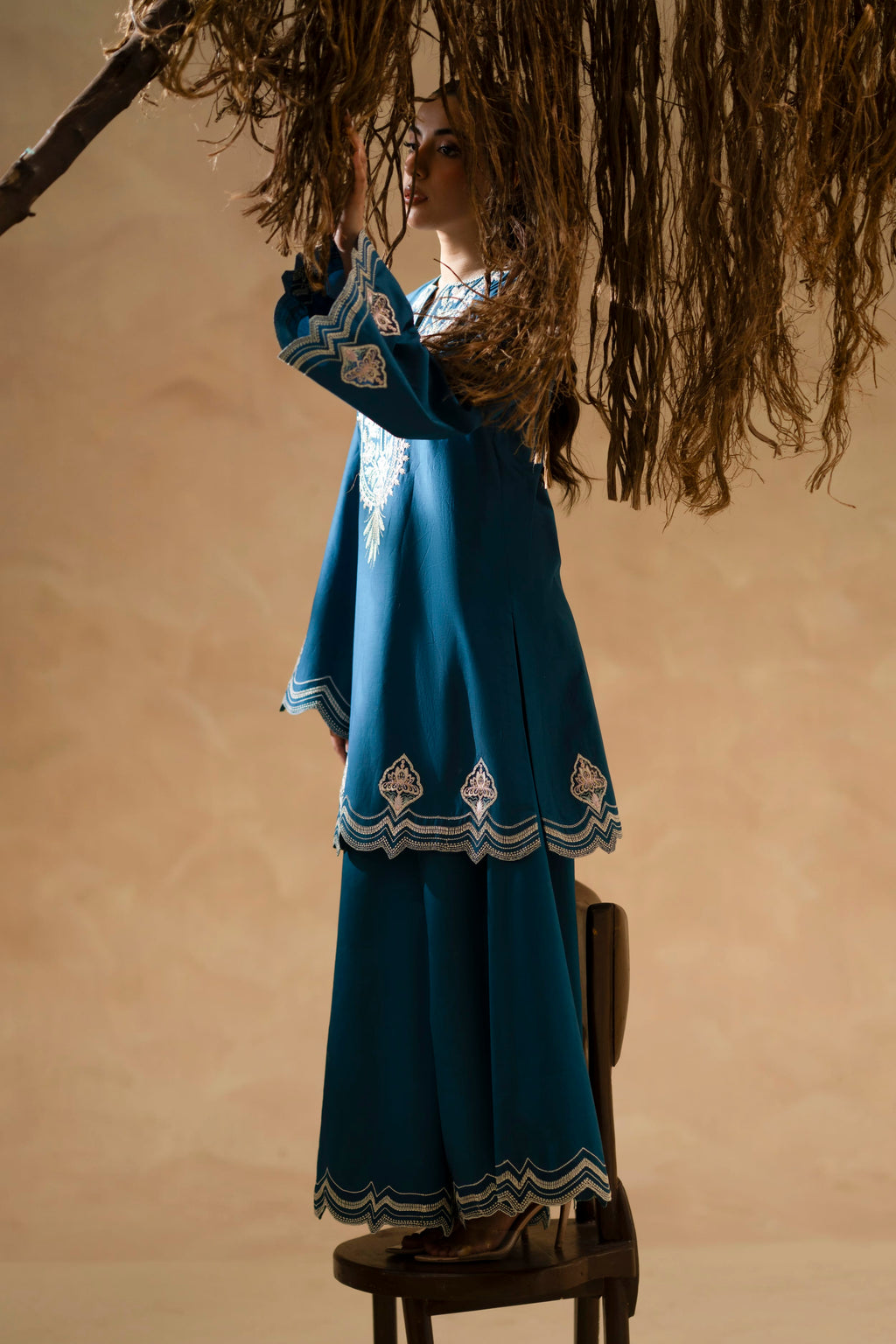 Lune Cotton Pakistani Summer Dresses - Akbar Aslam - 7