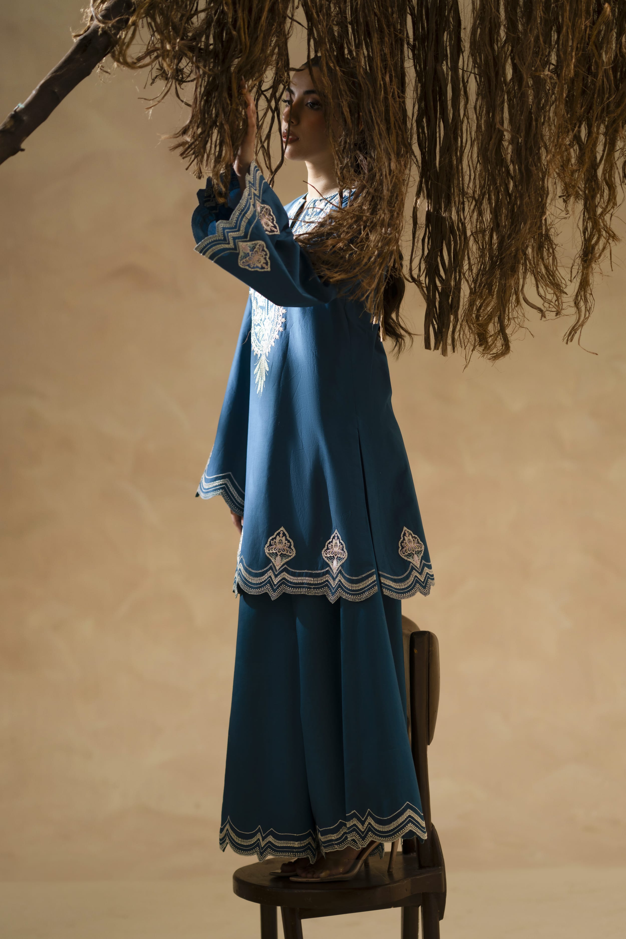 Lune Cotton Pakistani Summer Dresses - Akbar Aslam - 7