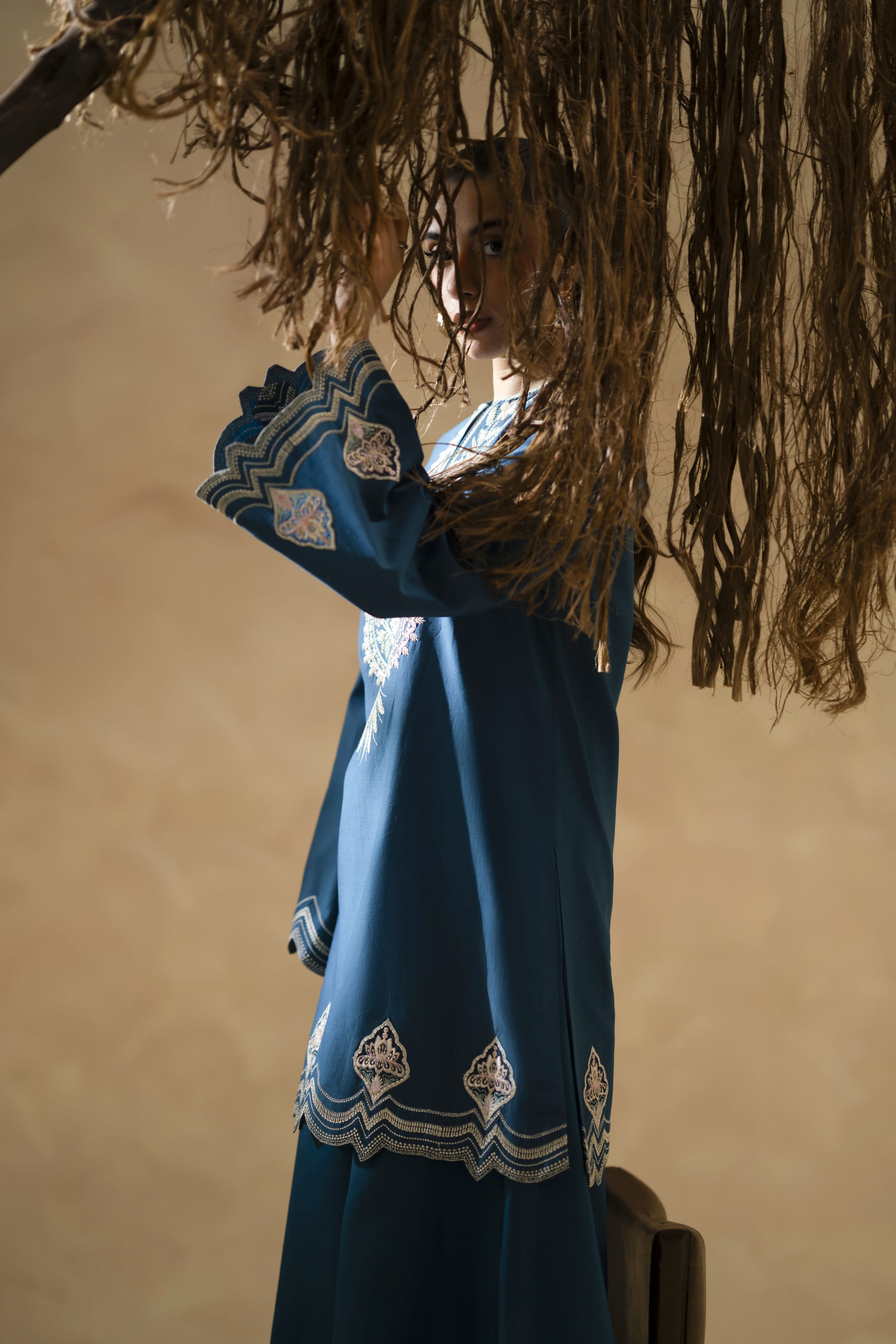 Lune Cotton Pakistani Summer Dresses - Akbar Aslam - 8