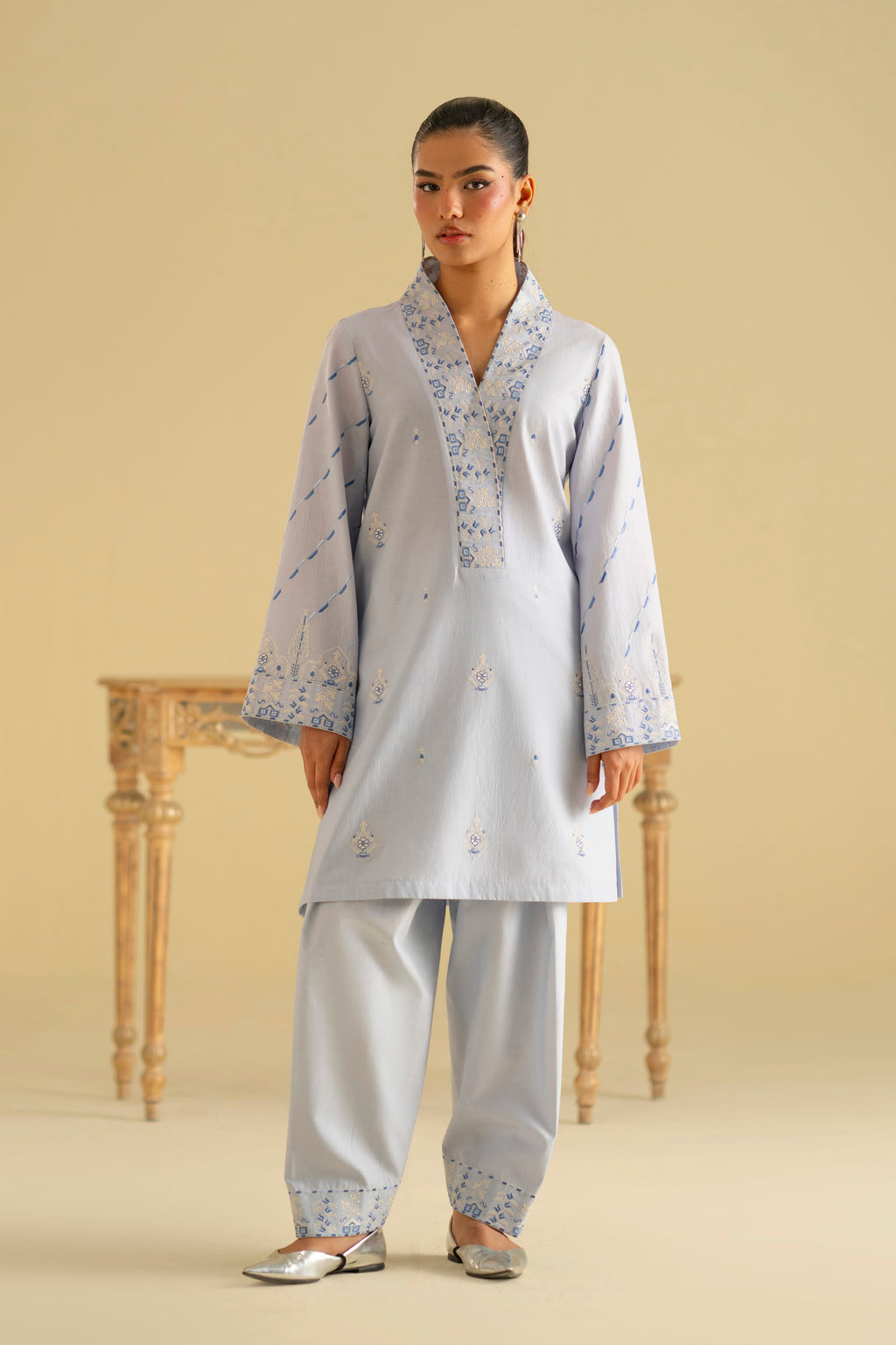 Marina Cotton Pakistani Summer Dresses - Akbar Aslam - 1