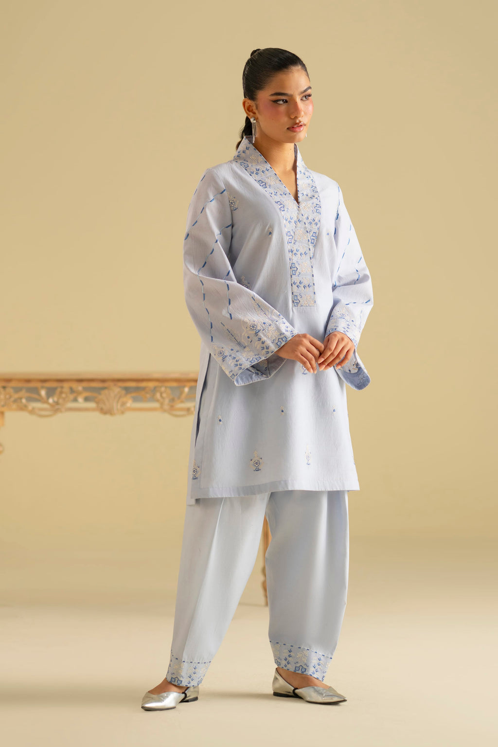 Marina Cotton Pakistani Summer Dresses - Akbar Aslam - 3