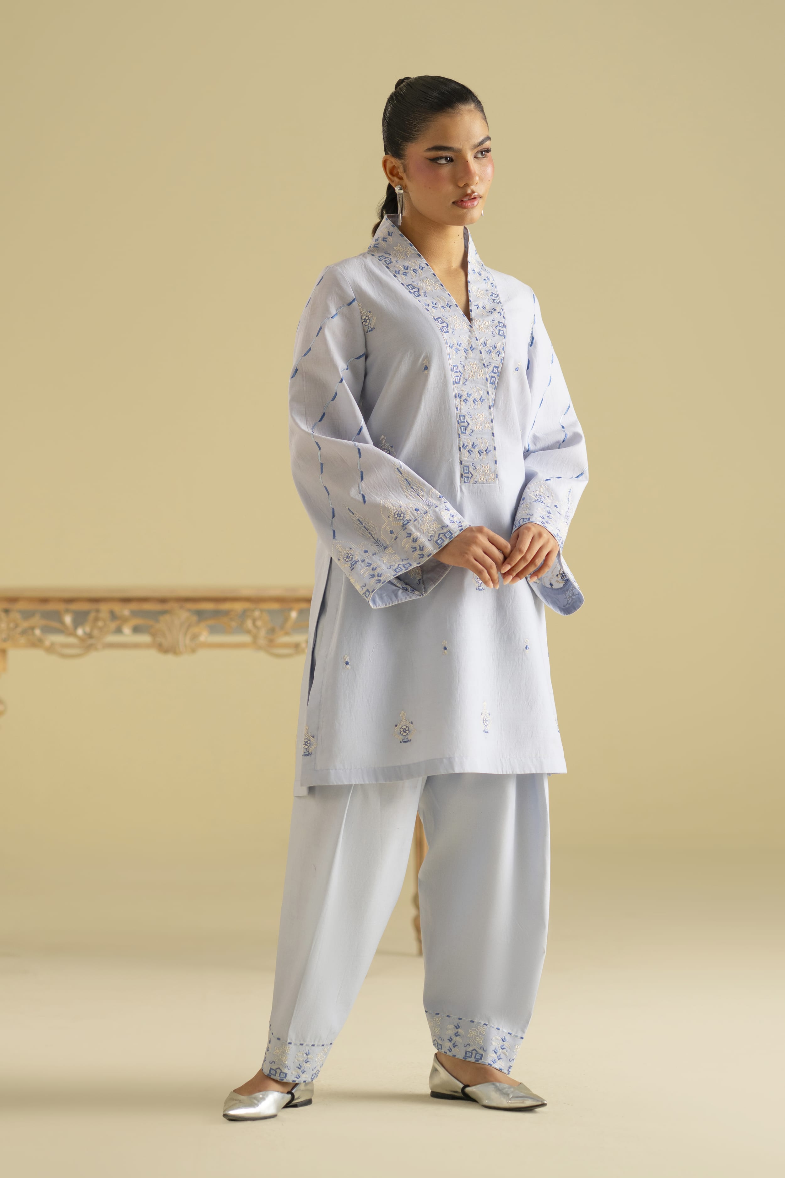 Marina Cotton Pakistani Summer Dresses - Akbar Aslam - 3