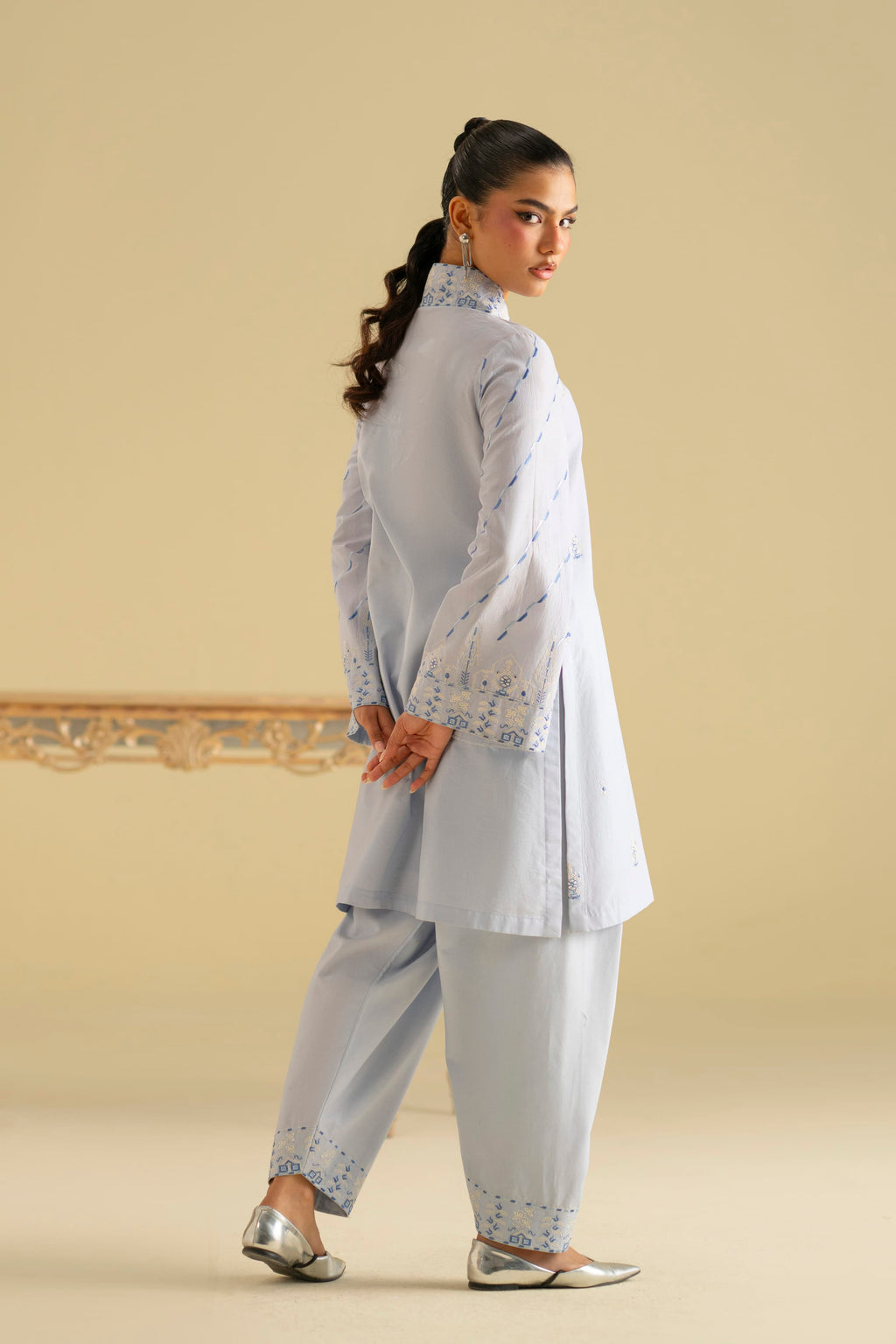 Marina Cotton Pakistani Summer Dresses - Akbar Aslam - 5