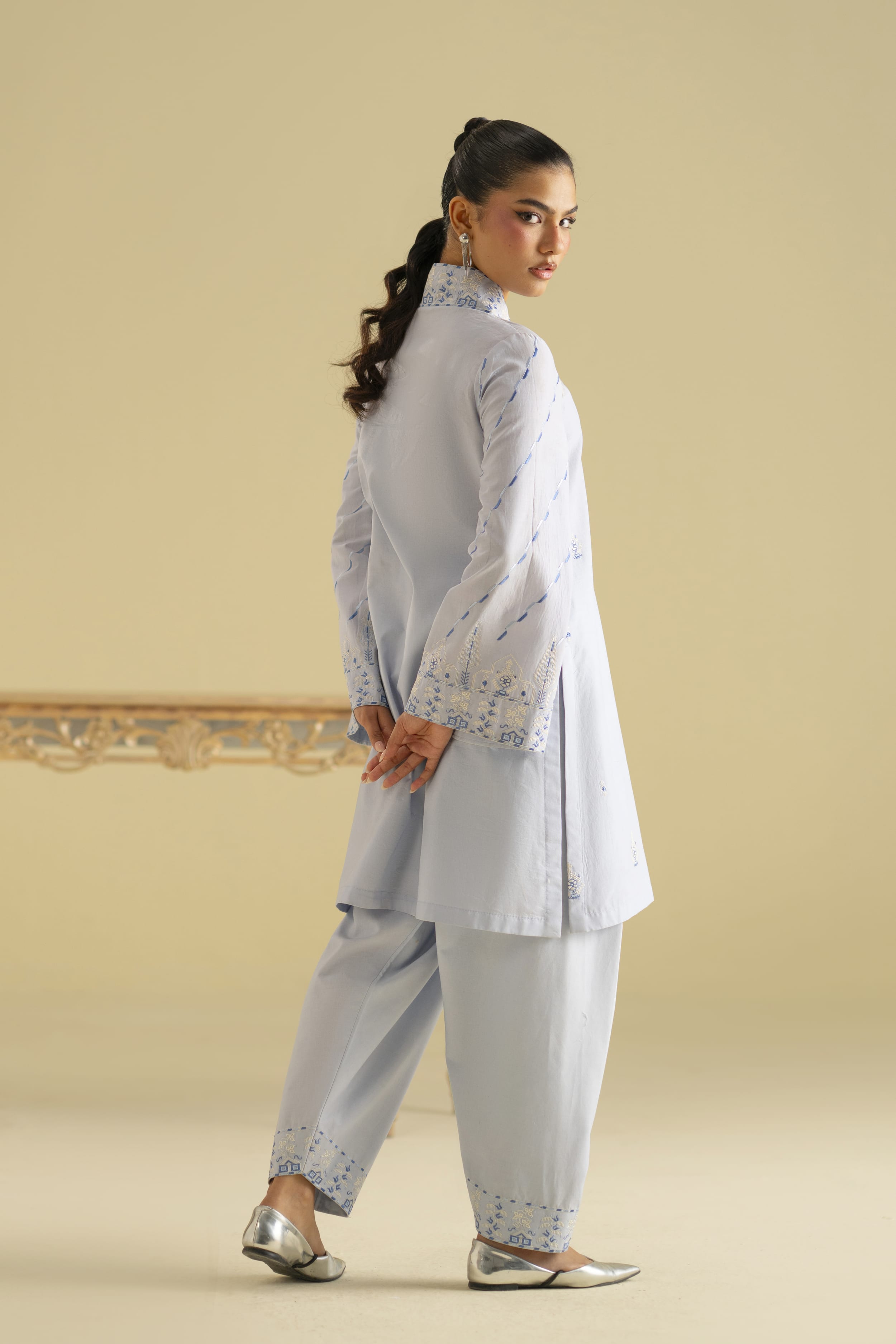 Marina Cotton Pakistani Summer Dresses - Akbar Aslam - 5