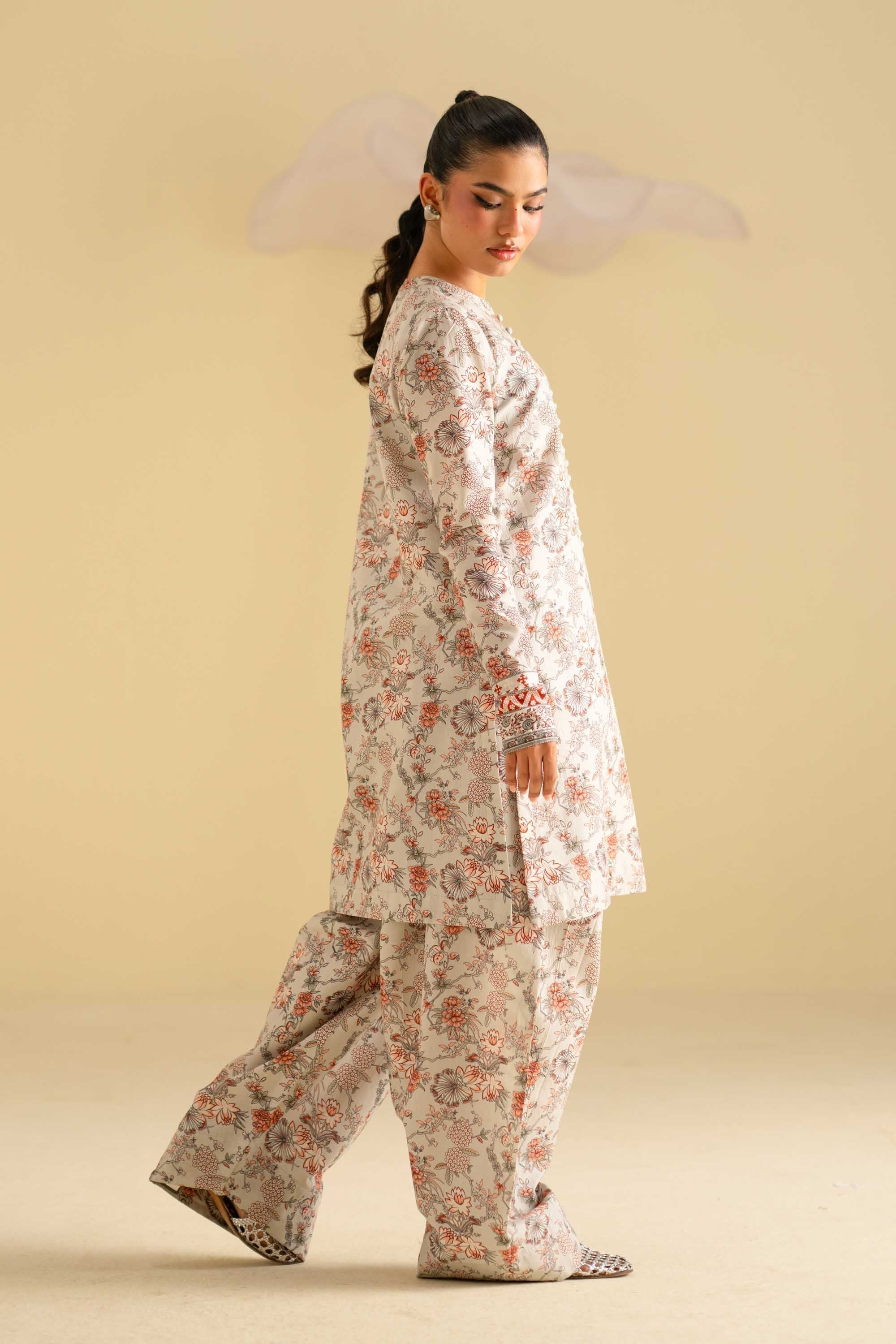 Reni Lawn Pakistani Casuals Dresses - Akbar Aslam - 2