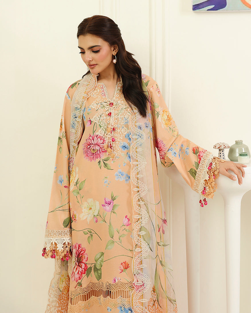 Magnolia Mist Organza Women Clothing - Roheenaz - 3