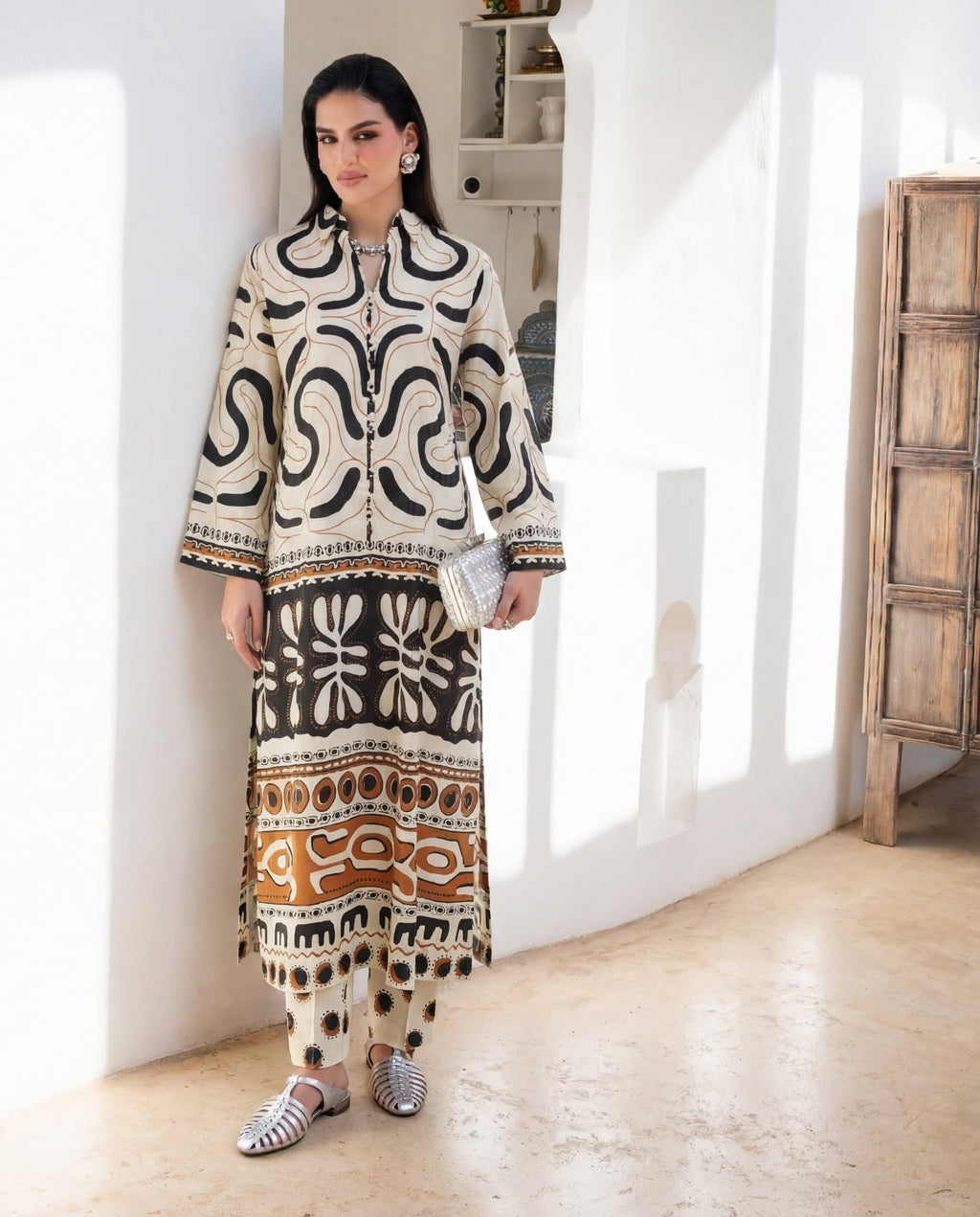 Mehr Bano Premium Fabric Pakistani Winter Dresses - Sahiba-clothing - 1