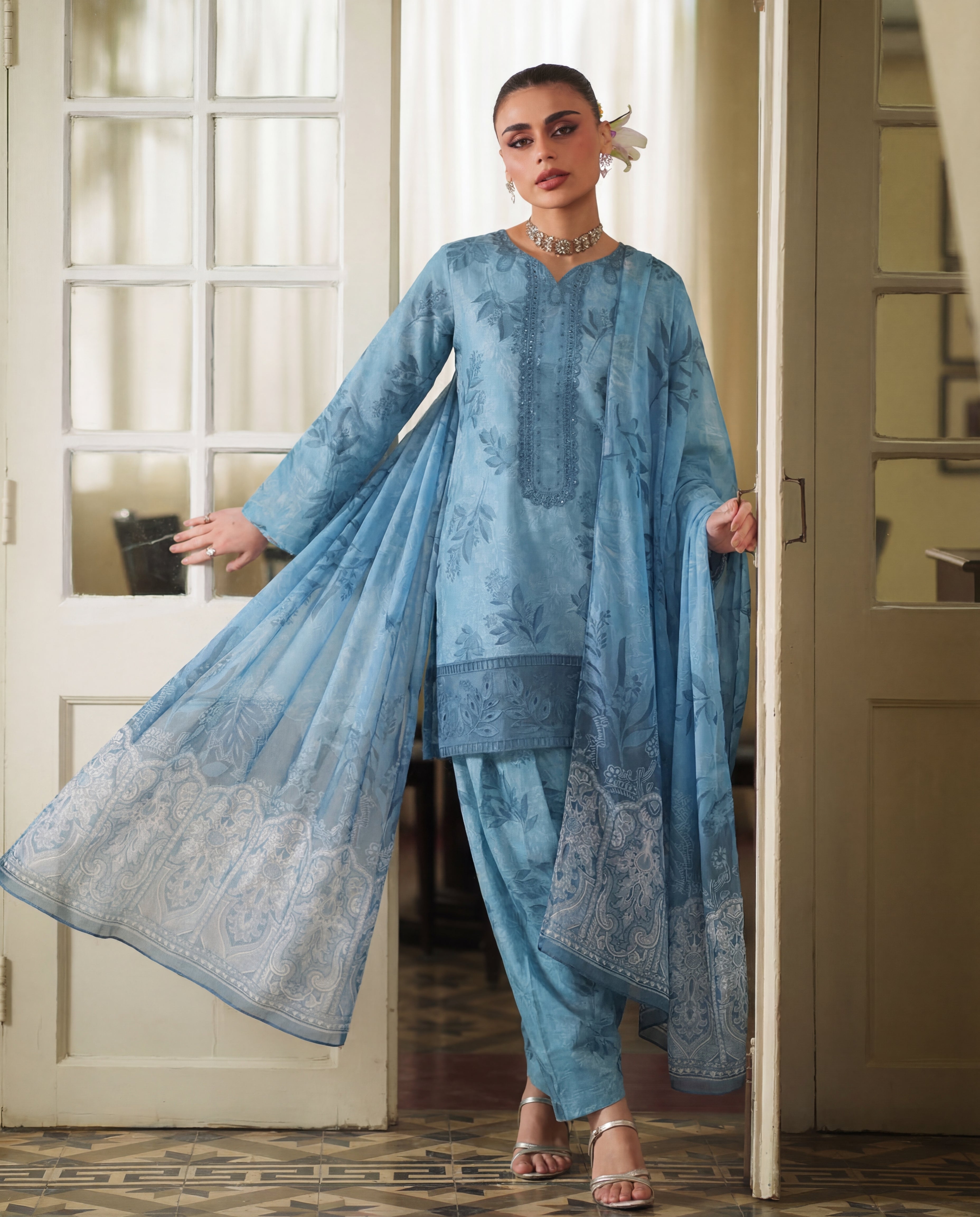 Minha Premium Fabric Pakistani Summer Dresses - Sahiba-clothing - 1