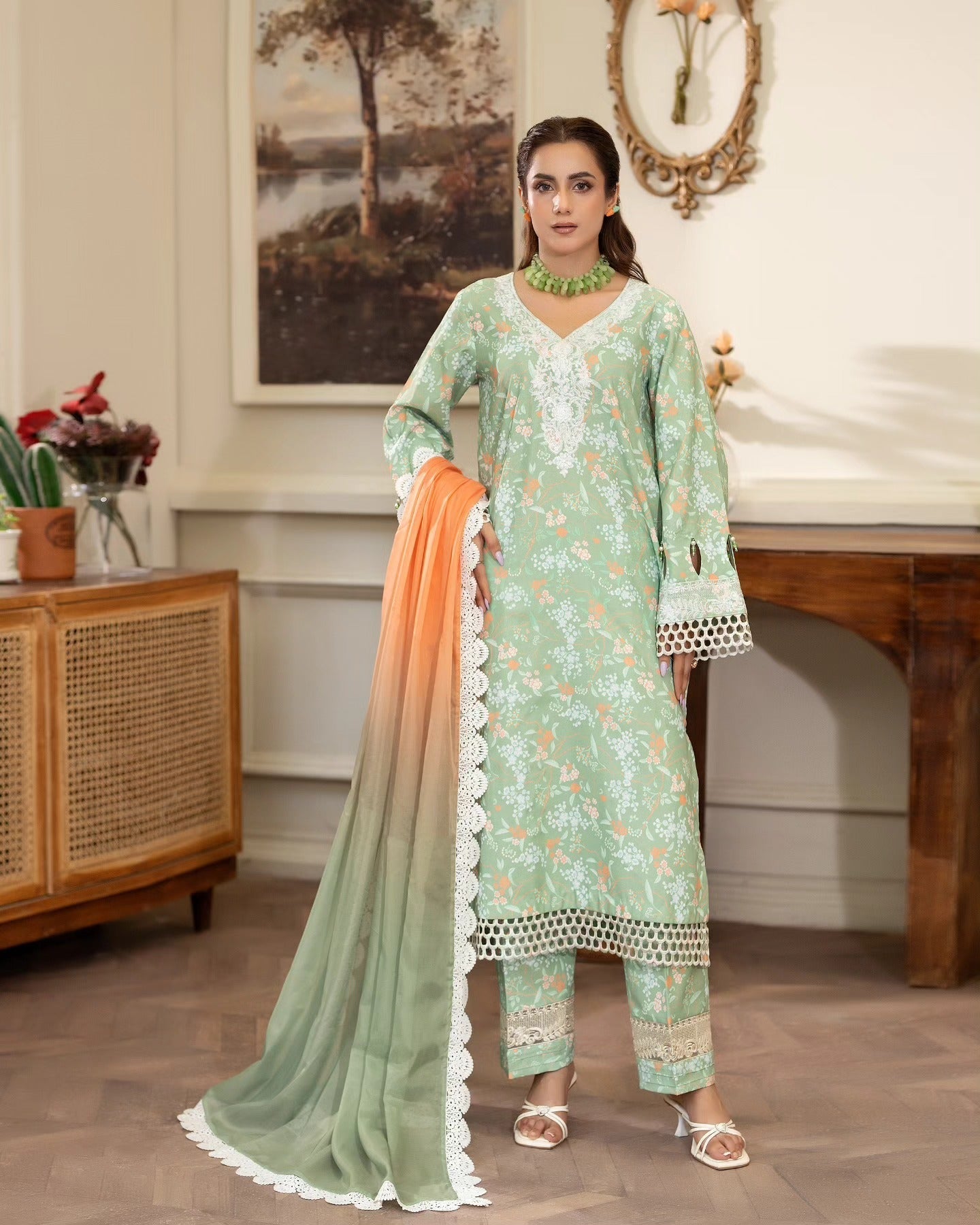 MINT BLOSSOM - NP 04 Pakistani Summer Dresses Collection