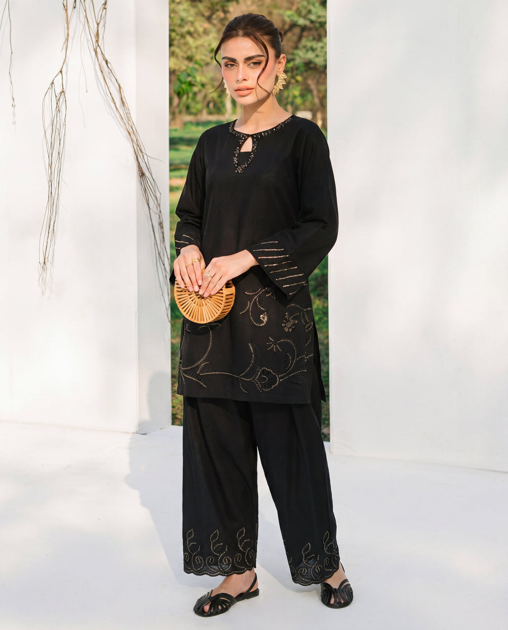 Muntaha Premium Fabric Pakistani Summer Dresses - Sahiba-clothing - 3