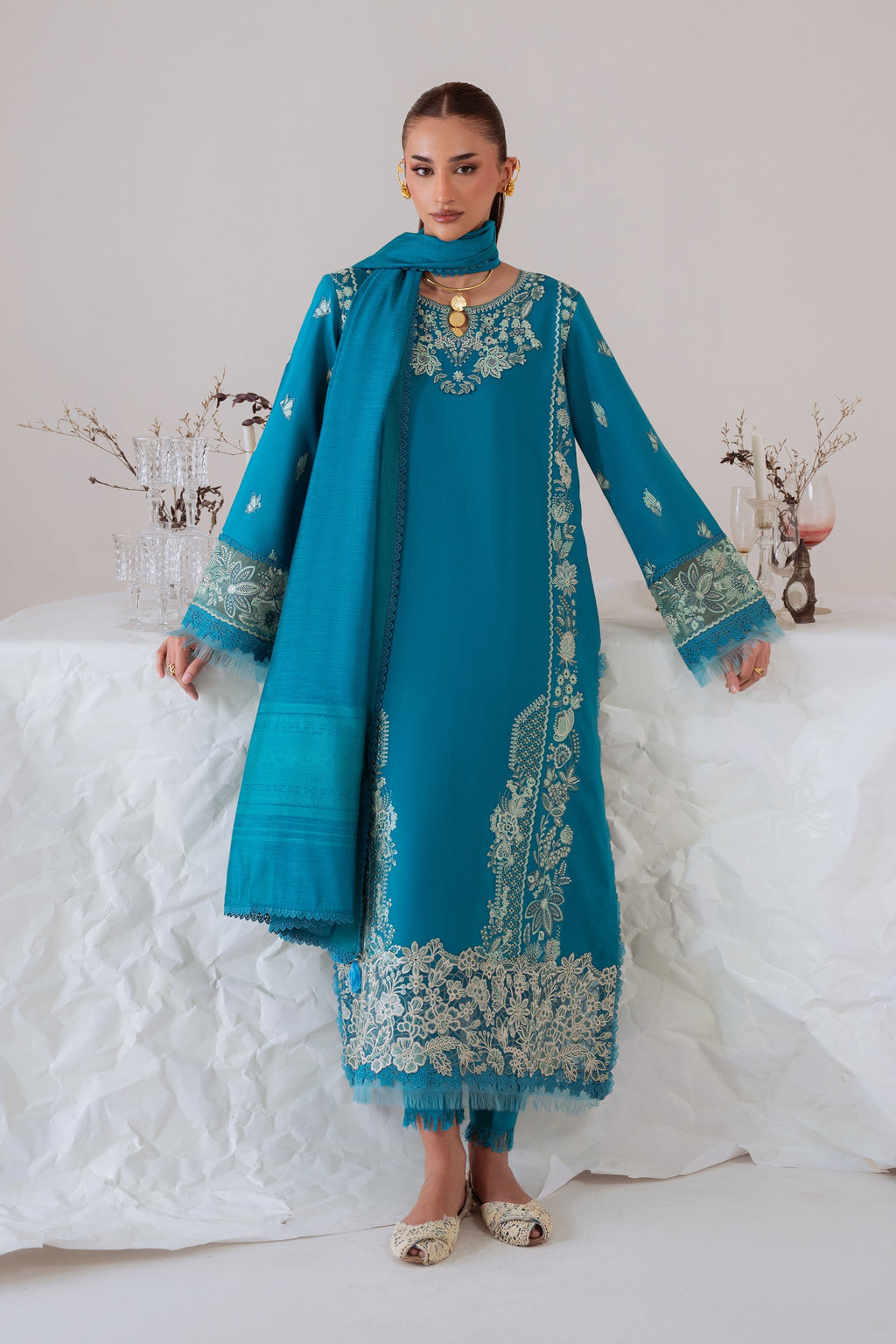 NEHAL (AV-03) Jacquard Pakistani Summer Dresses - aabyaan - 1
