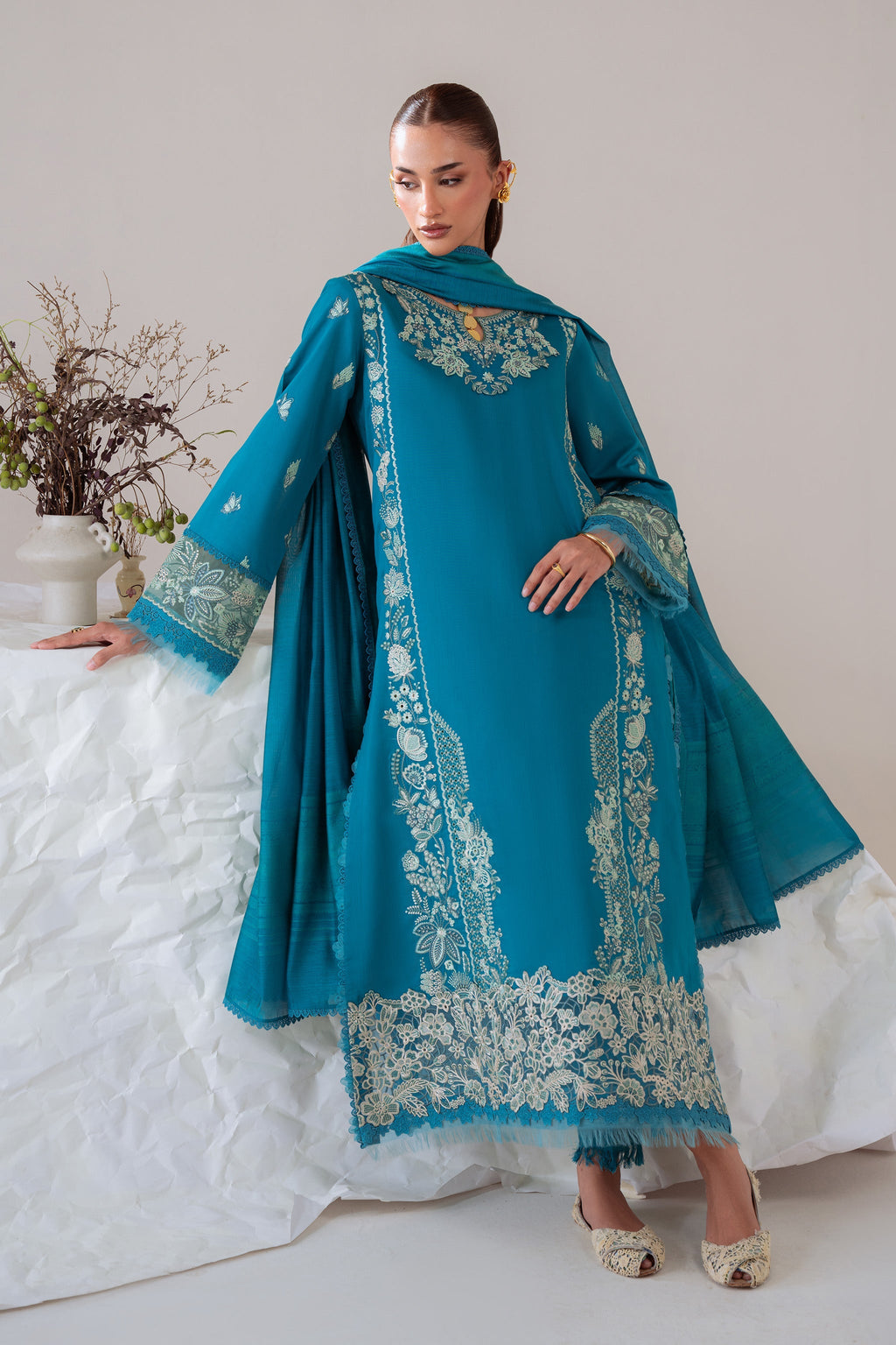 NEHAL (AV-03) Jacquard Pakistani Summer Dresses - aabyaan - 2