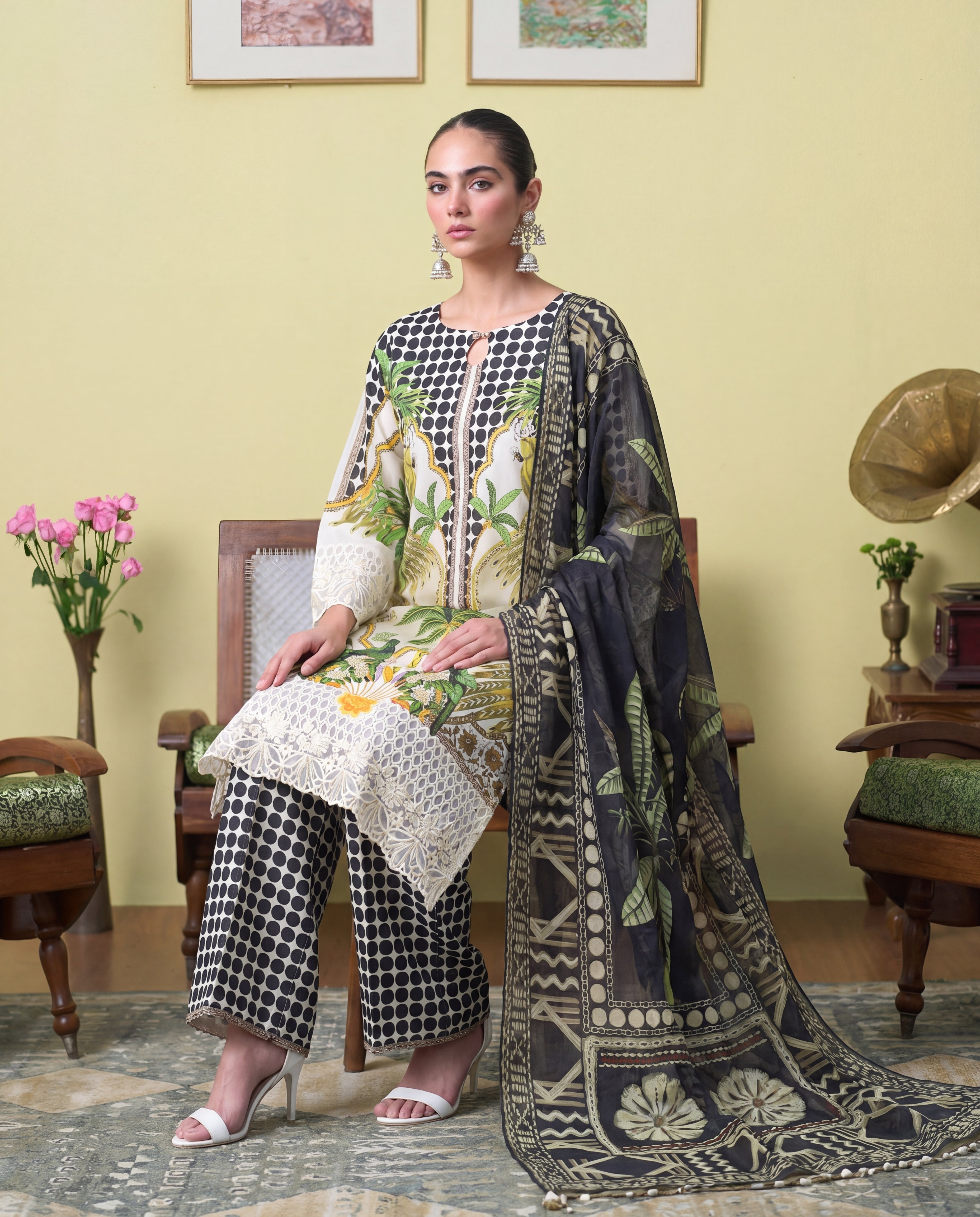 Nevara Premium Fabric Pakistani Summer Dresses - Sahiba-clothing - 7