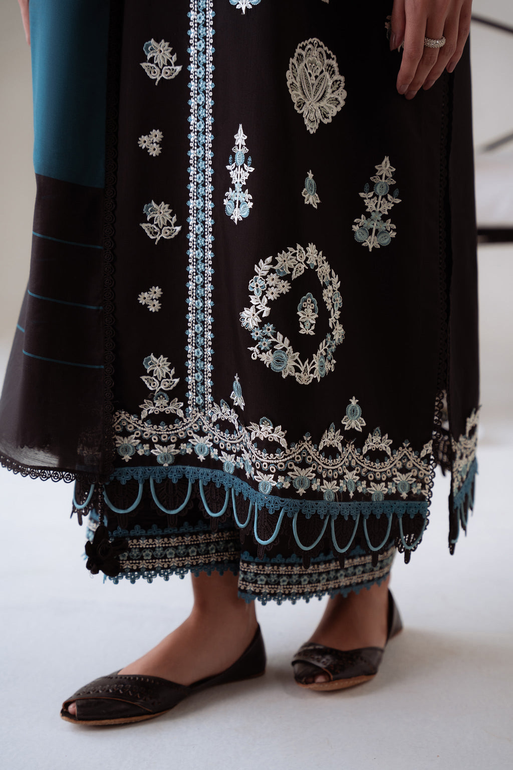 NYRA (AV-05) Jacquard Pakistani Summer Dresses - aabyaan - 5