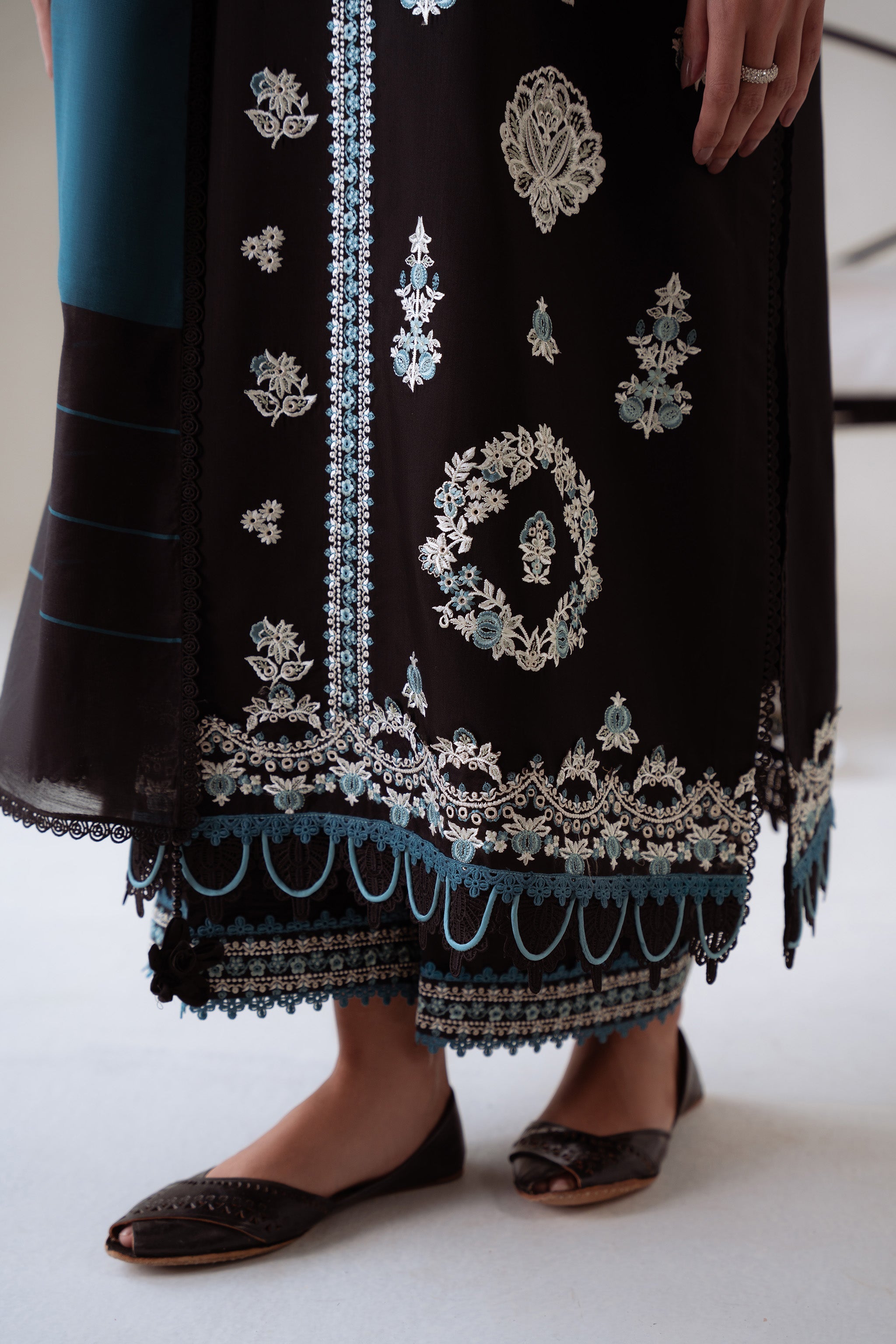 NYRA (AV-05) Jacquard Pakistani Summer Dresses - aabyaan - 5