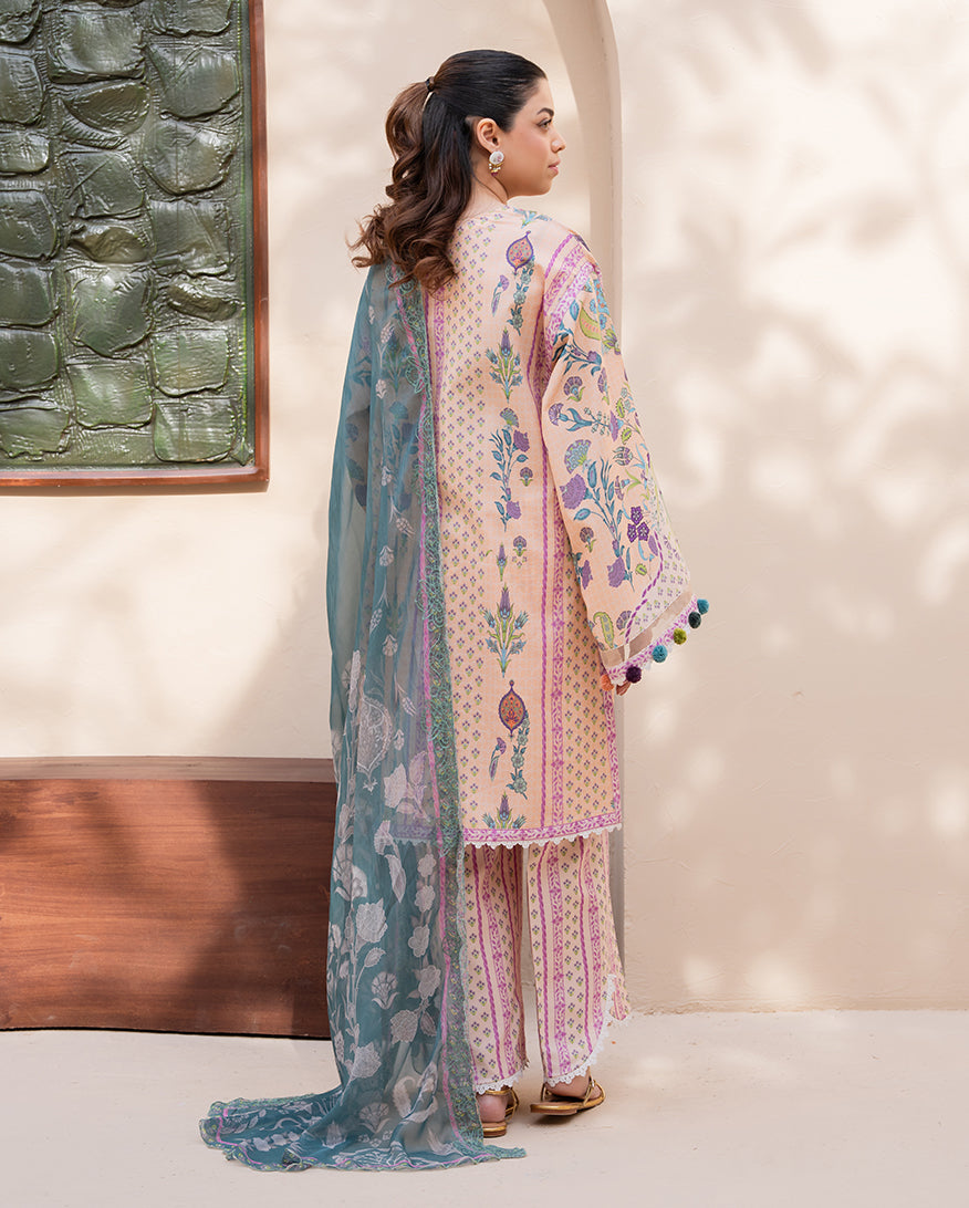 Rosewood Bloom Organza Women Clothing - Roheenaz - 3