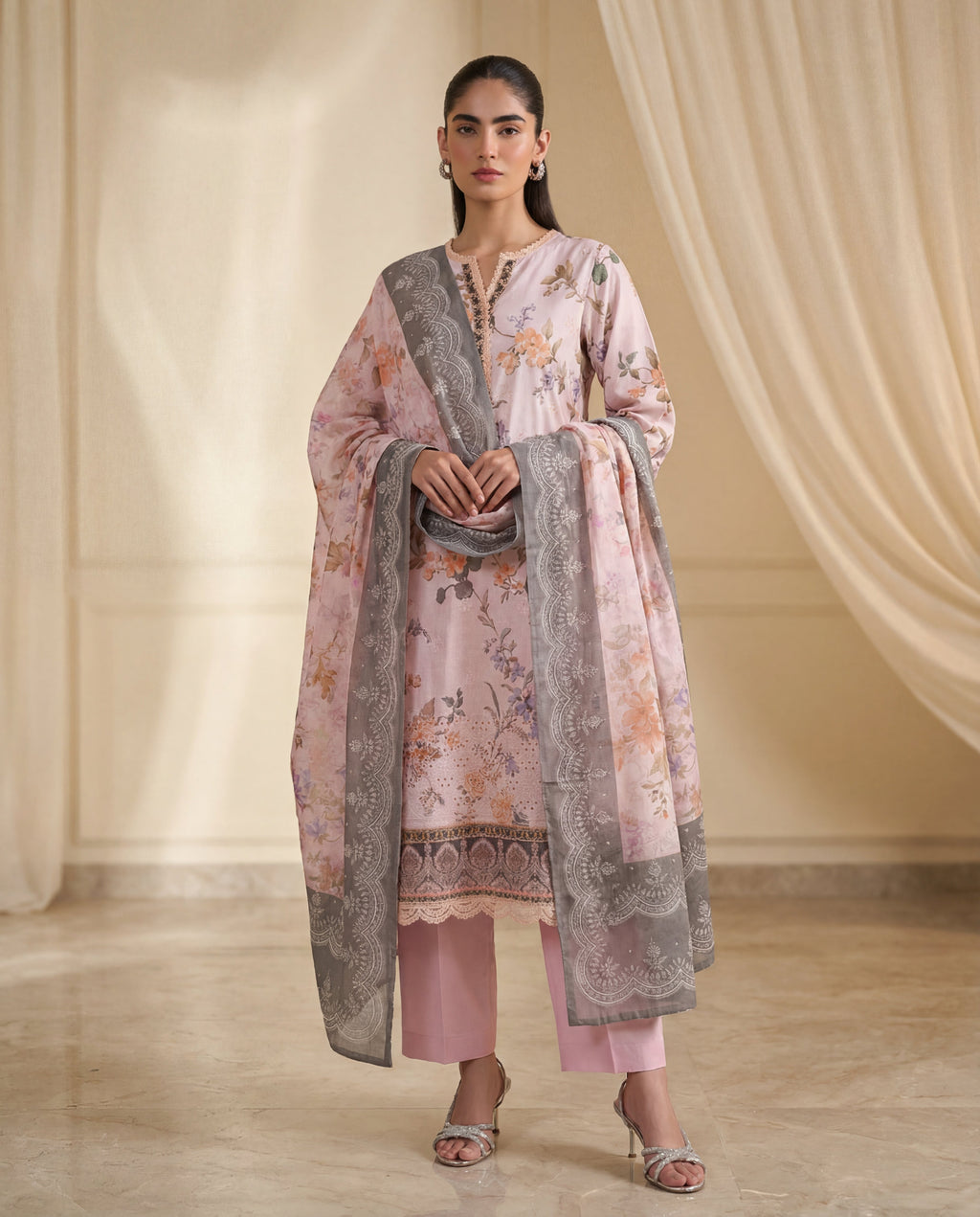 Opulence Premium Fabric Pakistani Summer Dresses - Sahiba-clothing - 2
