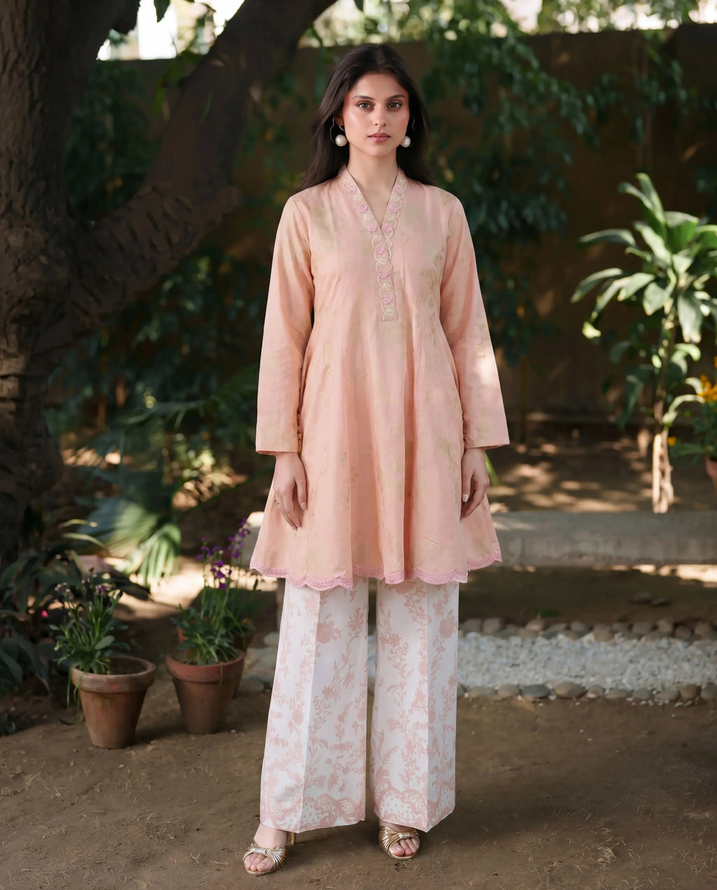 Oraya Premium Fabric Pakistani Summer Dresses - Sahiba-cLothing - 1