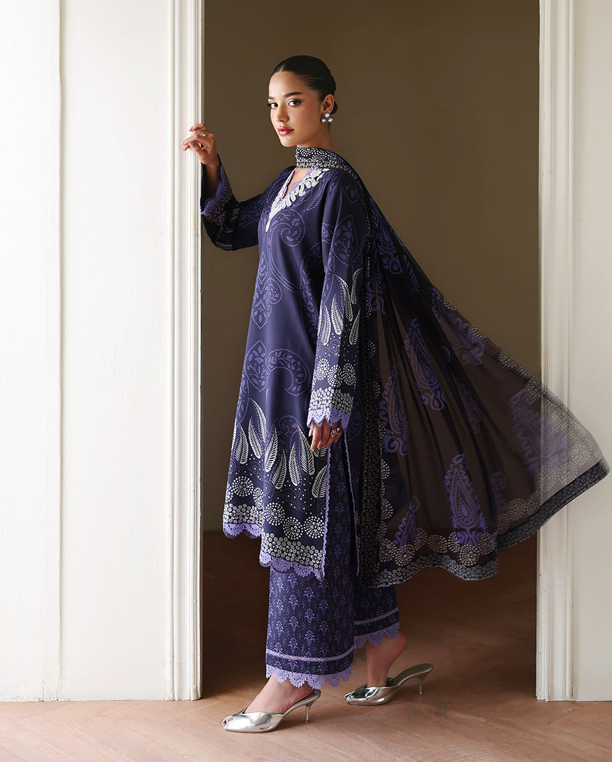 Orchid Garden Organza Women Clothing - Roheenaz - 2