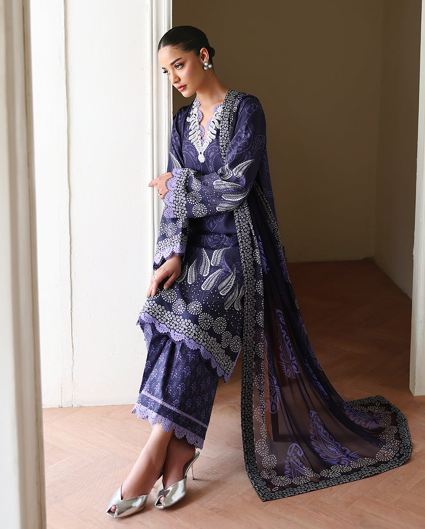 Orchid Garden Organza Women Clothing - Roheenaz - 7