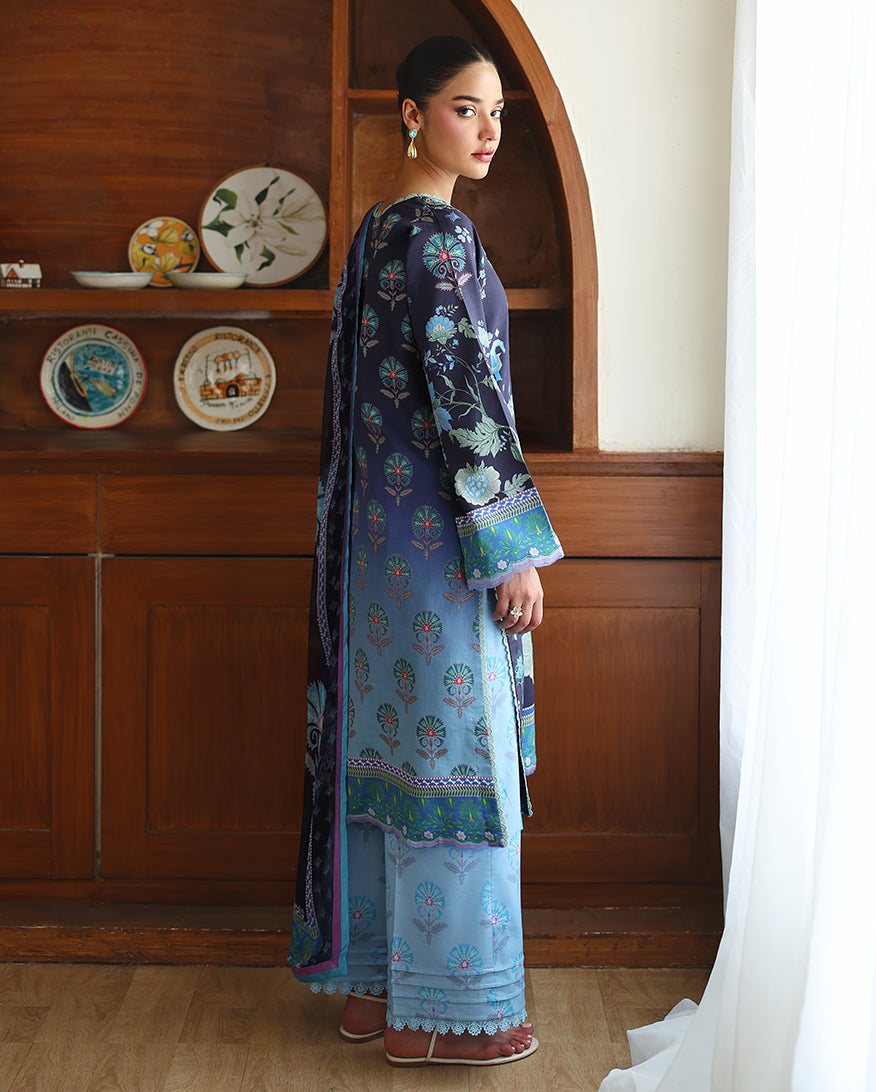 Orchid meadow Organza Women Clothing - Roheenaz - 3