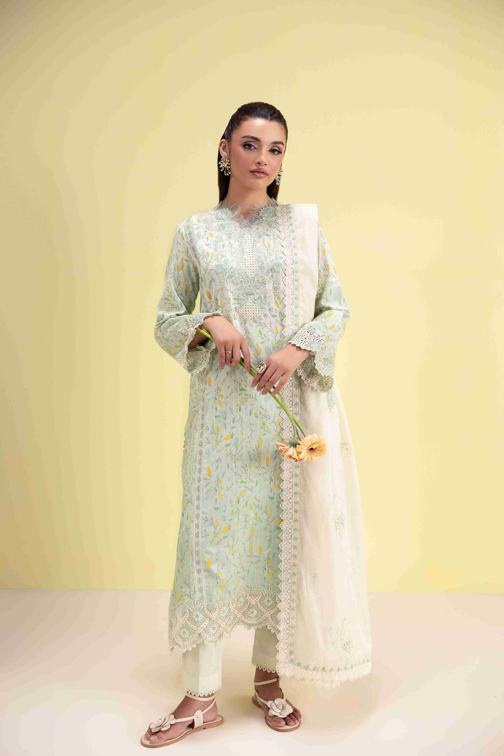 AVEN AP-01 Cotton Pakistani Summer Dresses - aabyaan - 1