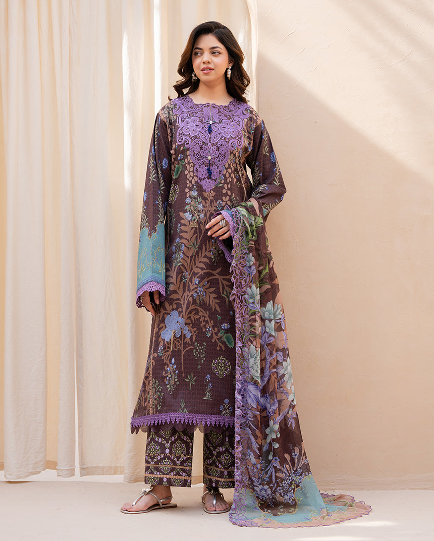 Petal Elan Organza Women Clothing - Roheenaz - 1